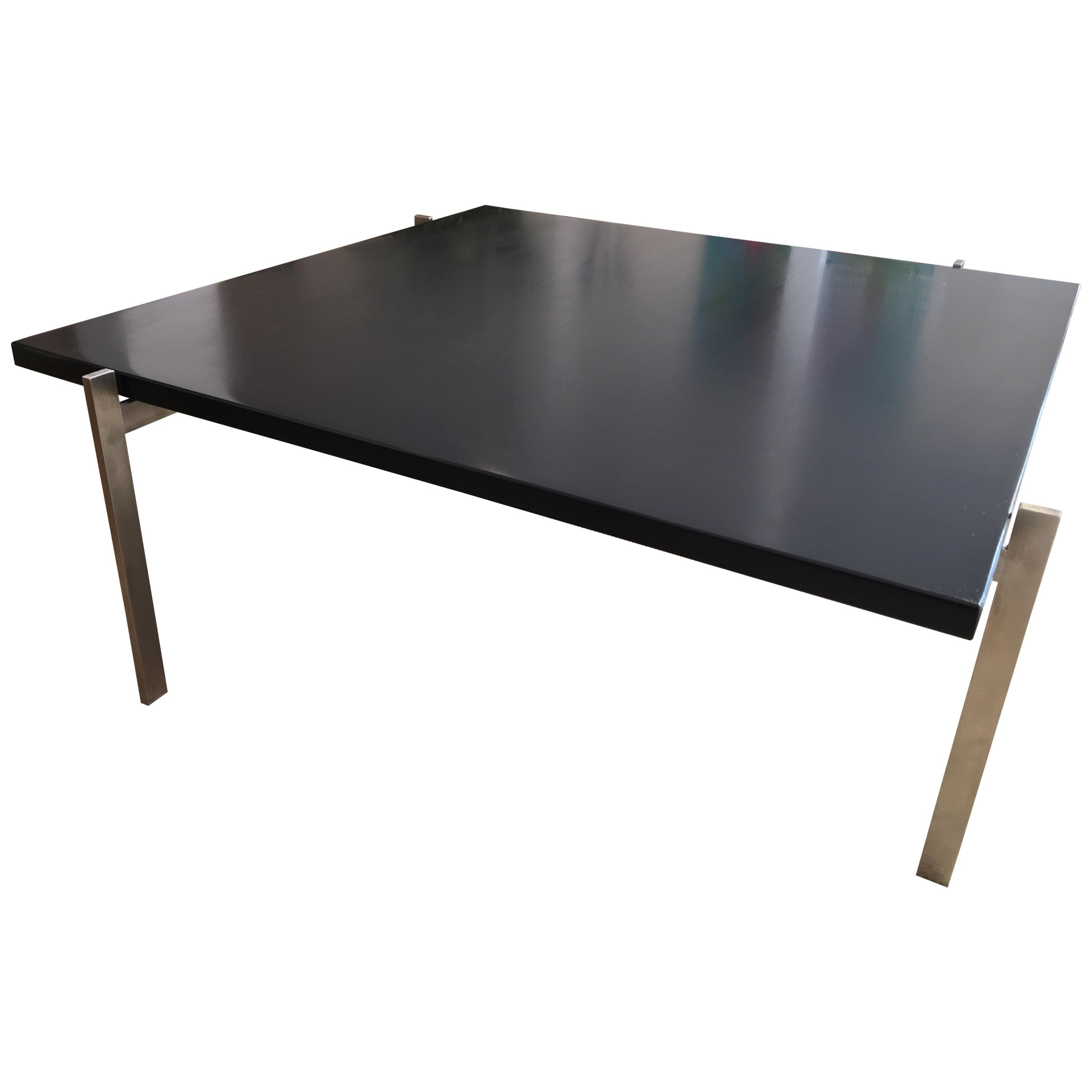 Coffee Table  PK61 by Poul Kjærholm , Danish Steel and Stoneware. For Sale