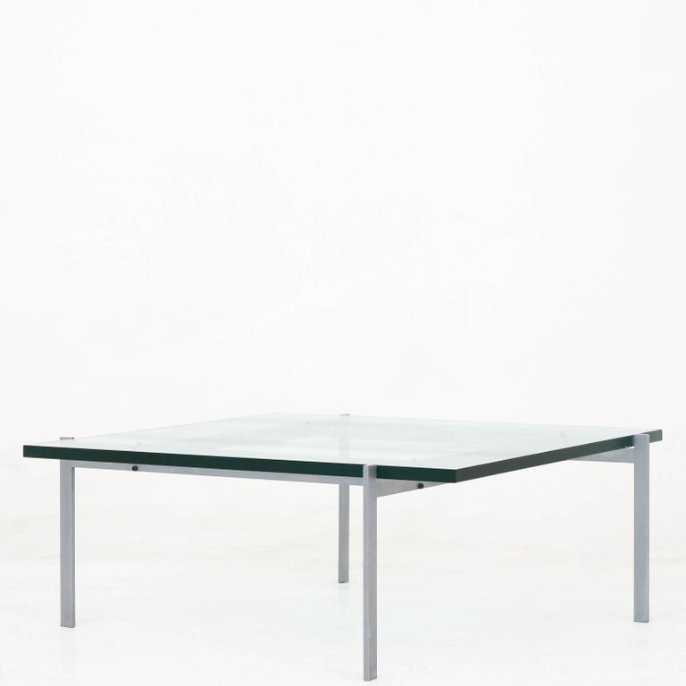 Patinated Coffee Table by Poul Kjærholm For Sale