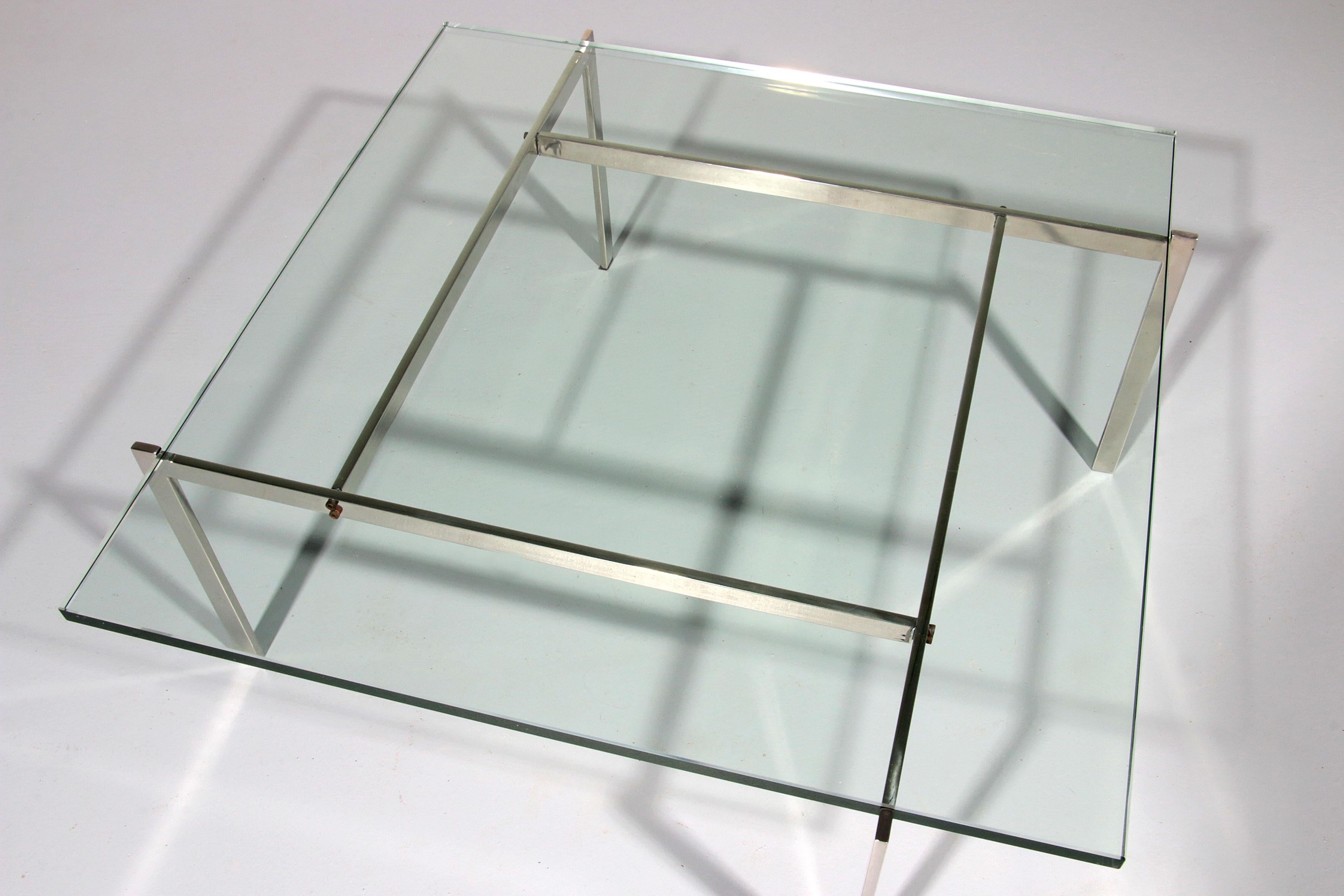 Mid-20th Century Coffee Table by Poul Kjærholm model PK61 made in Denmark 1960 For Sale