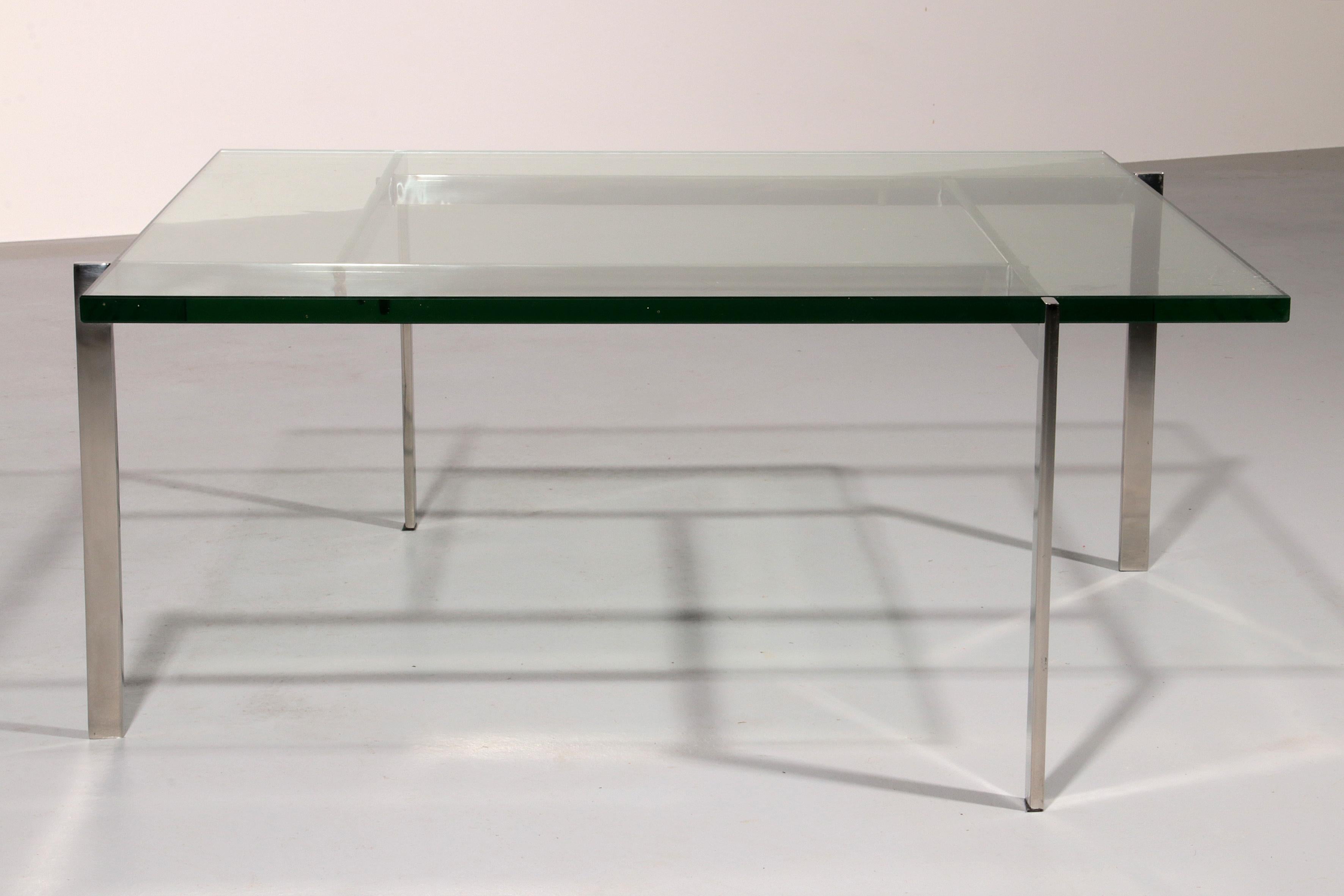 Coffee Table by Poul Kjærholm model PK61 made in Denmark 1960 For Sale 2