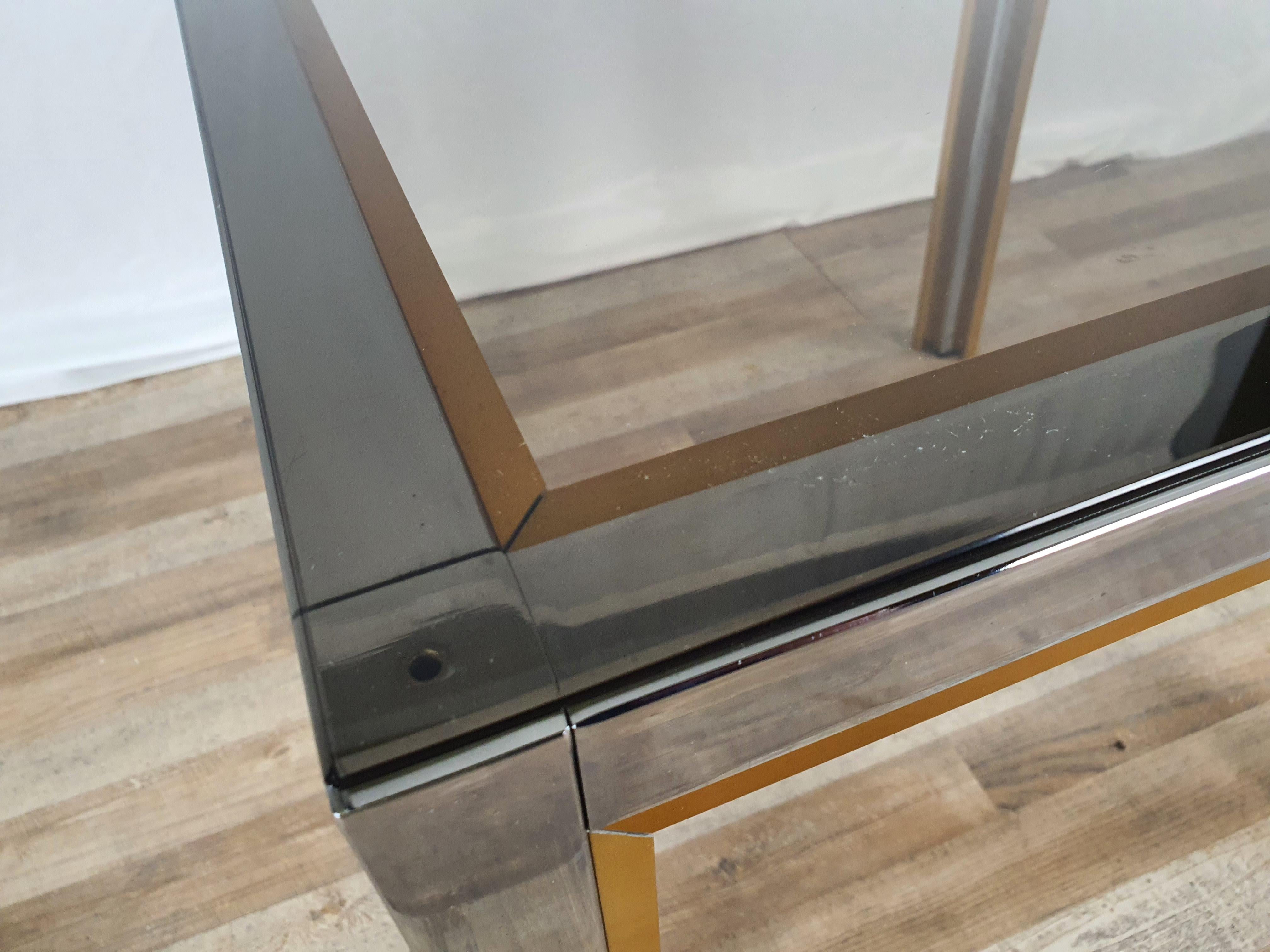 Coffee Table by Renato Zevi with Glass Top For Sale 9