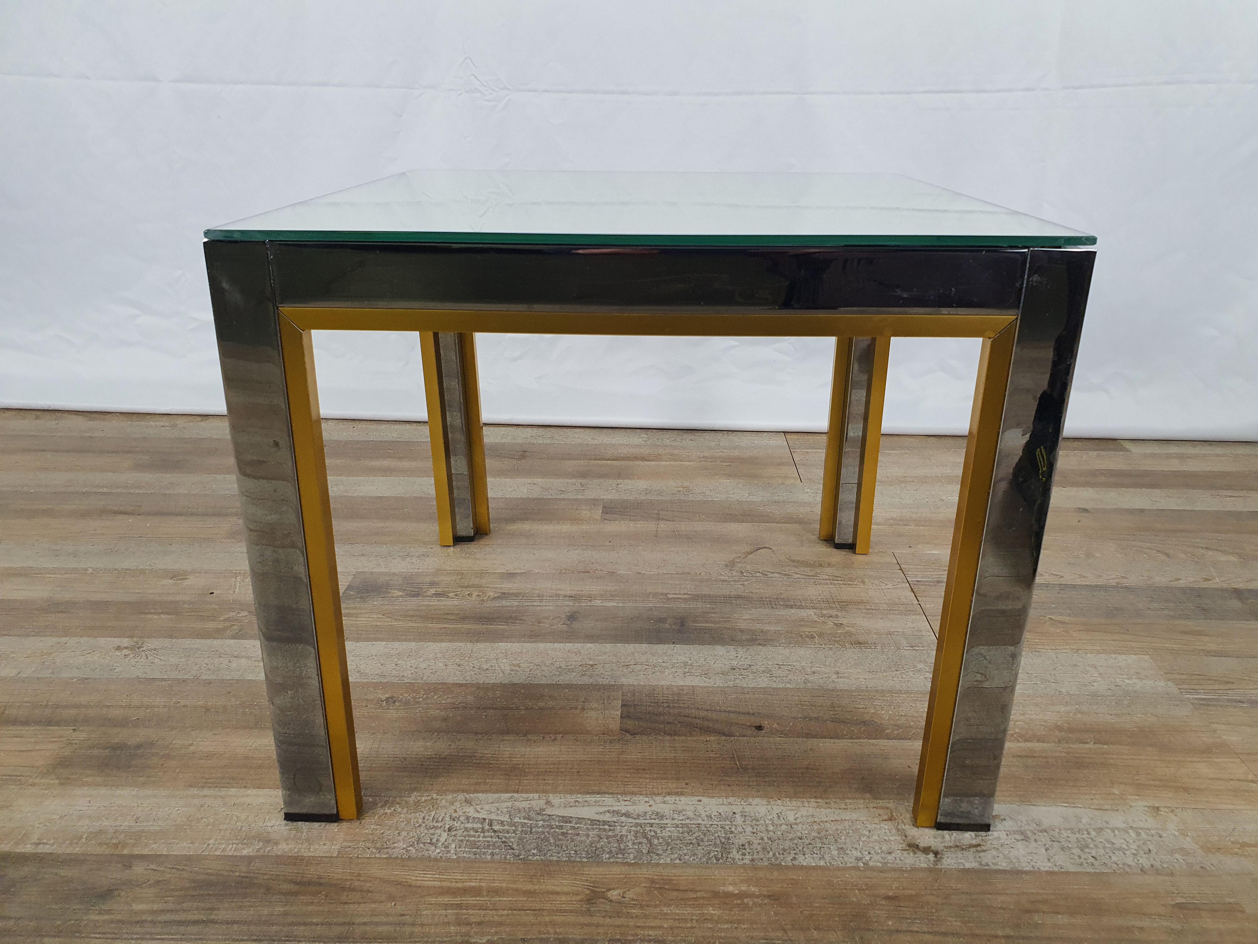 Coffee Table by Renato Zevi with Mirror Glass For Sale 7