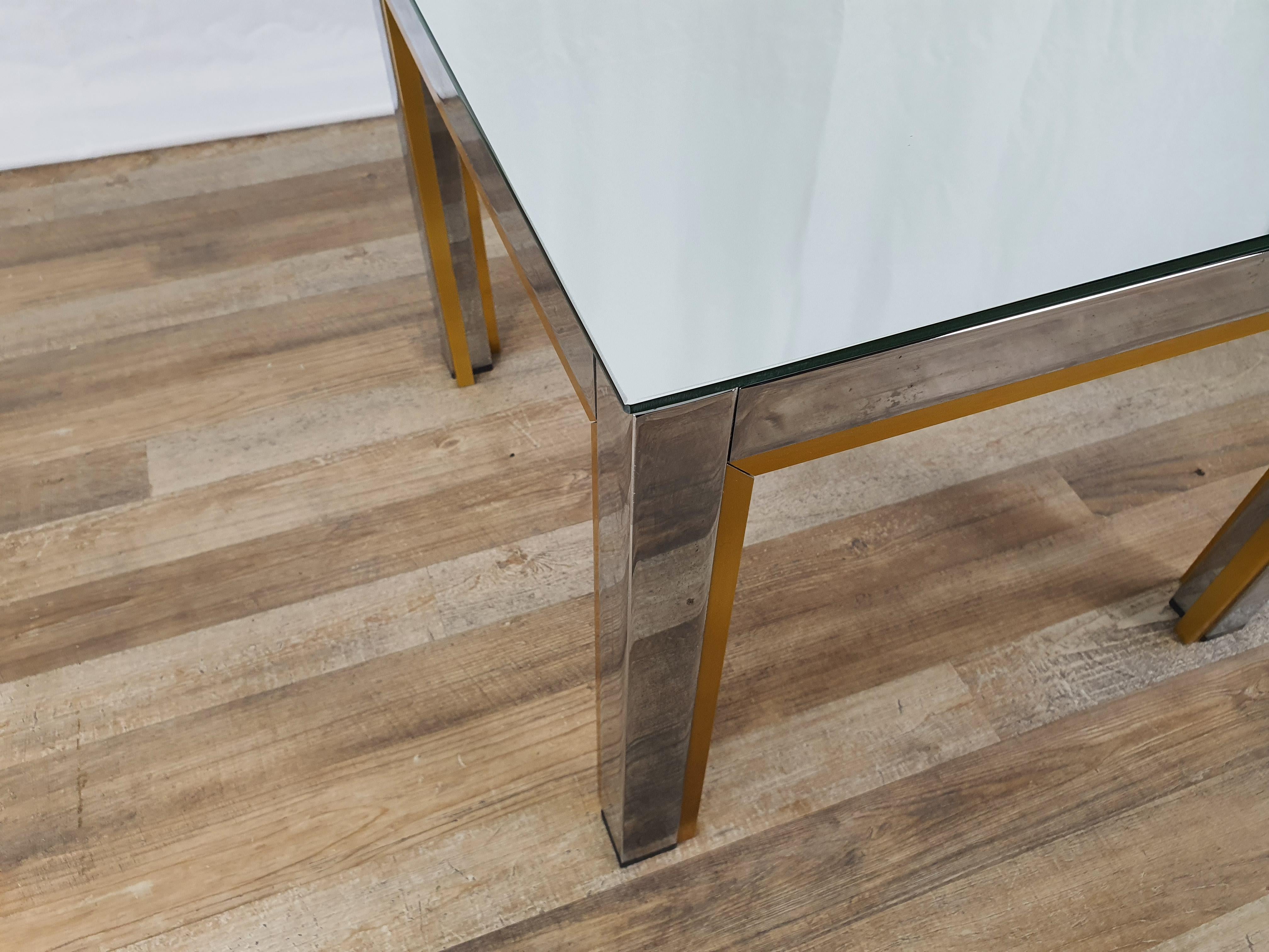 table basse miroir vintage