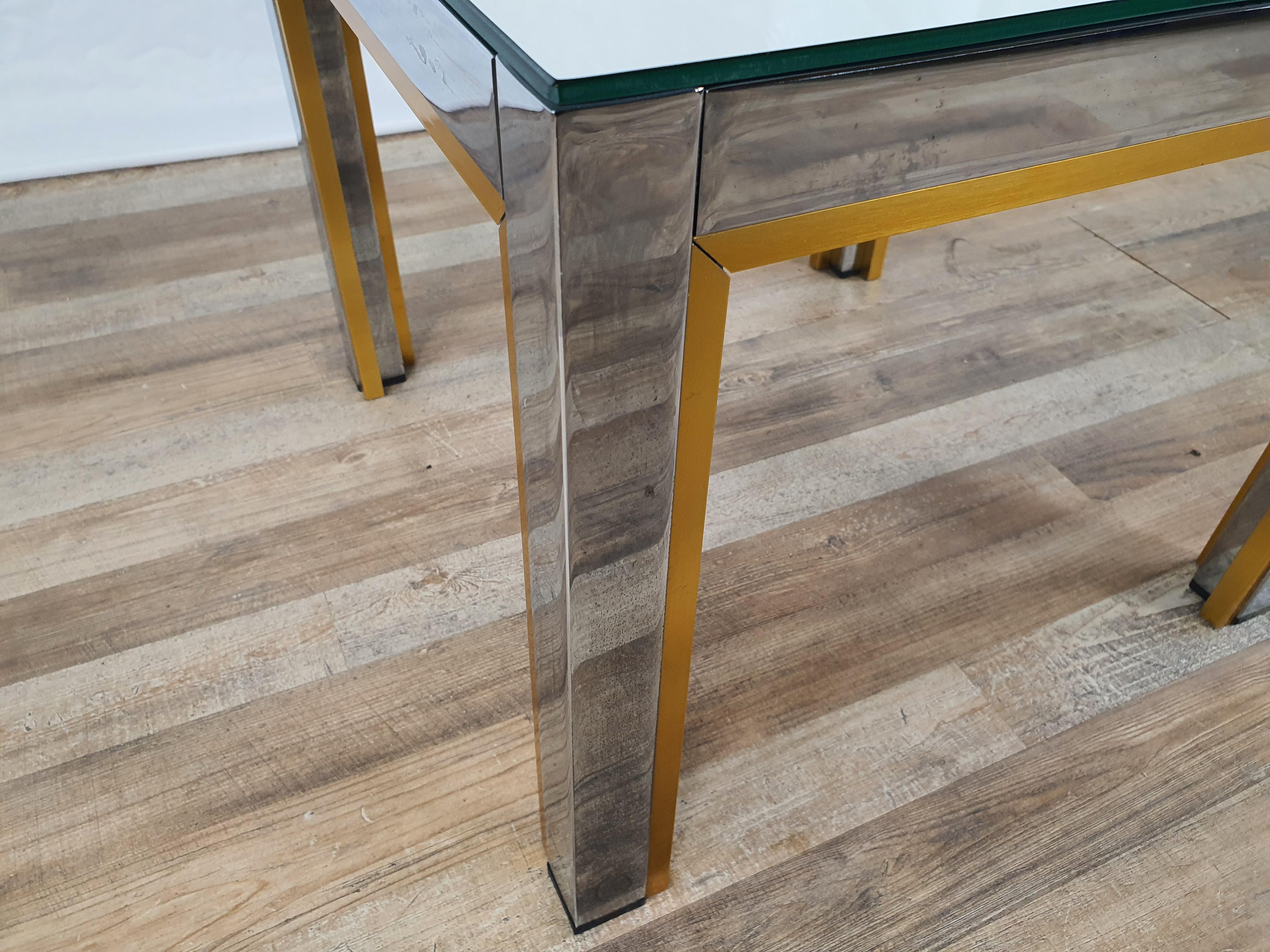 Coffee Table by Renato Zevi with Mirror Glass For Sale 1