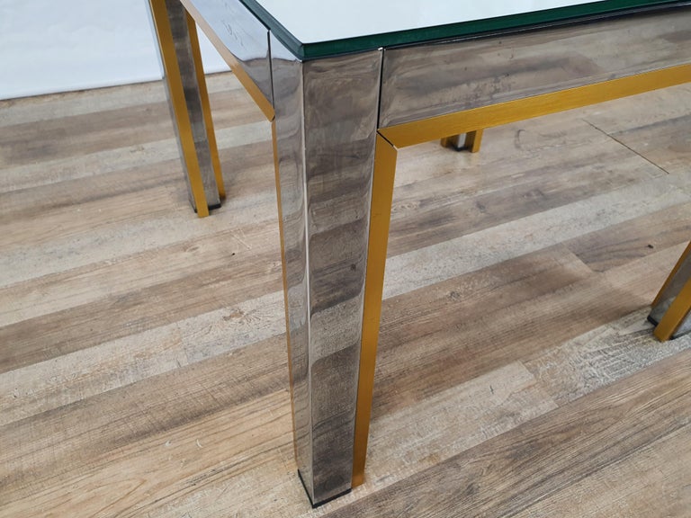 Coffee Table by Renato Zevi with Mirror Glass For Sale at 1stDibs