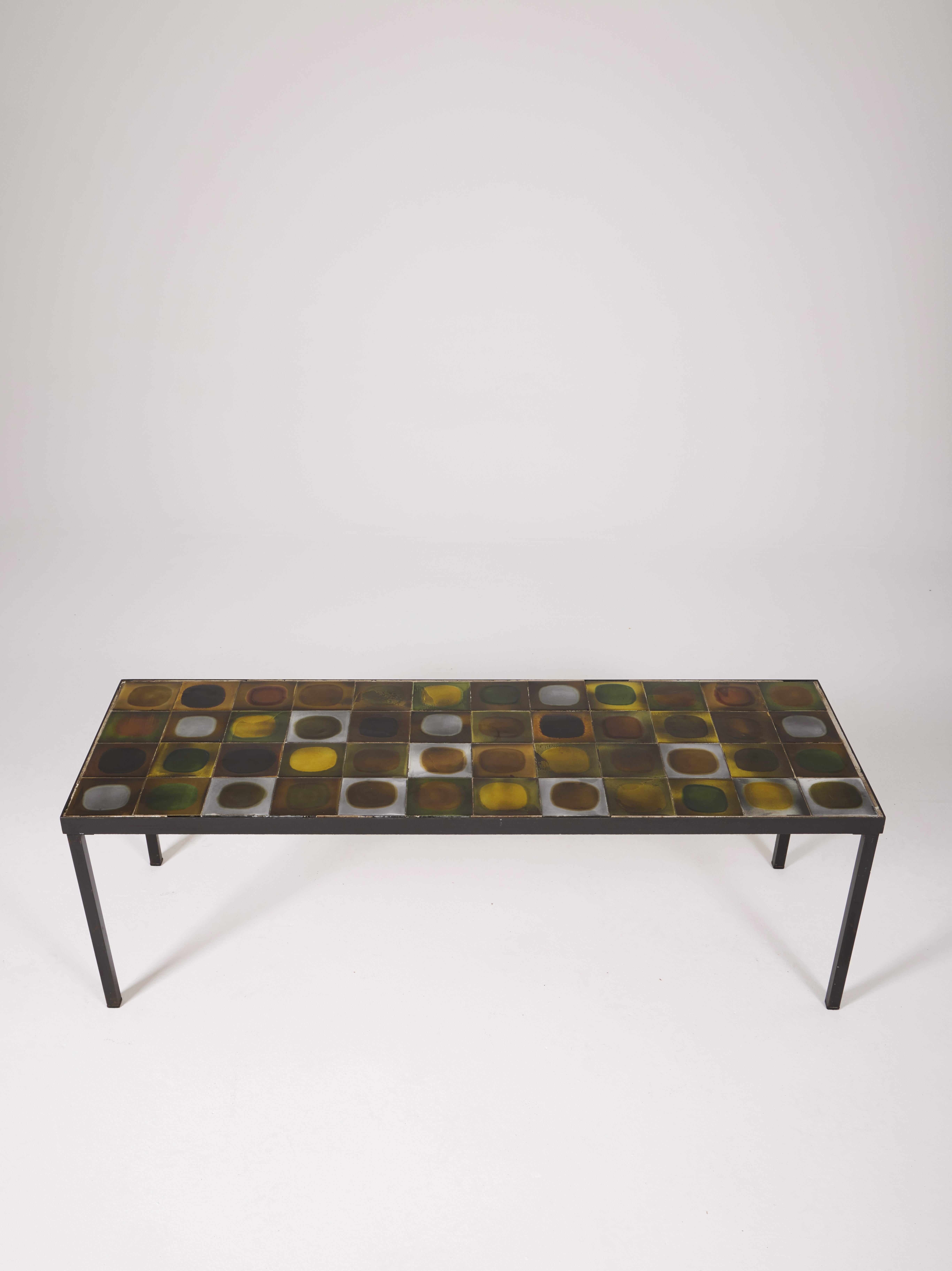 Coffee Table by Roger Capron, 1960s In Good Condition In PARIS, FR