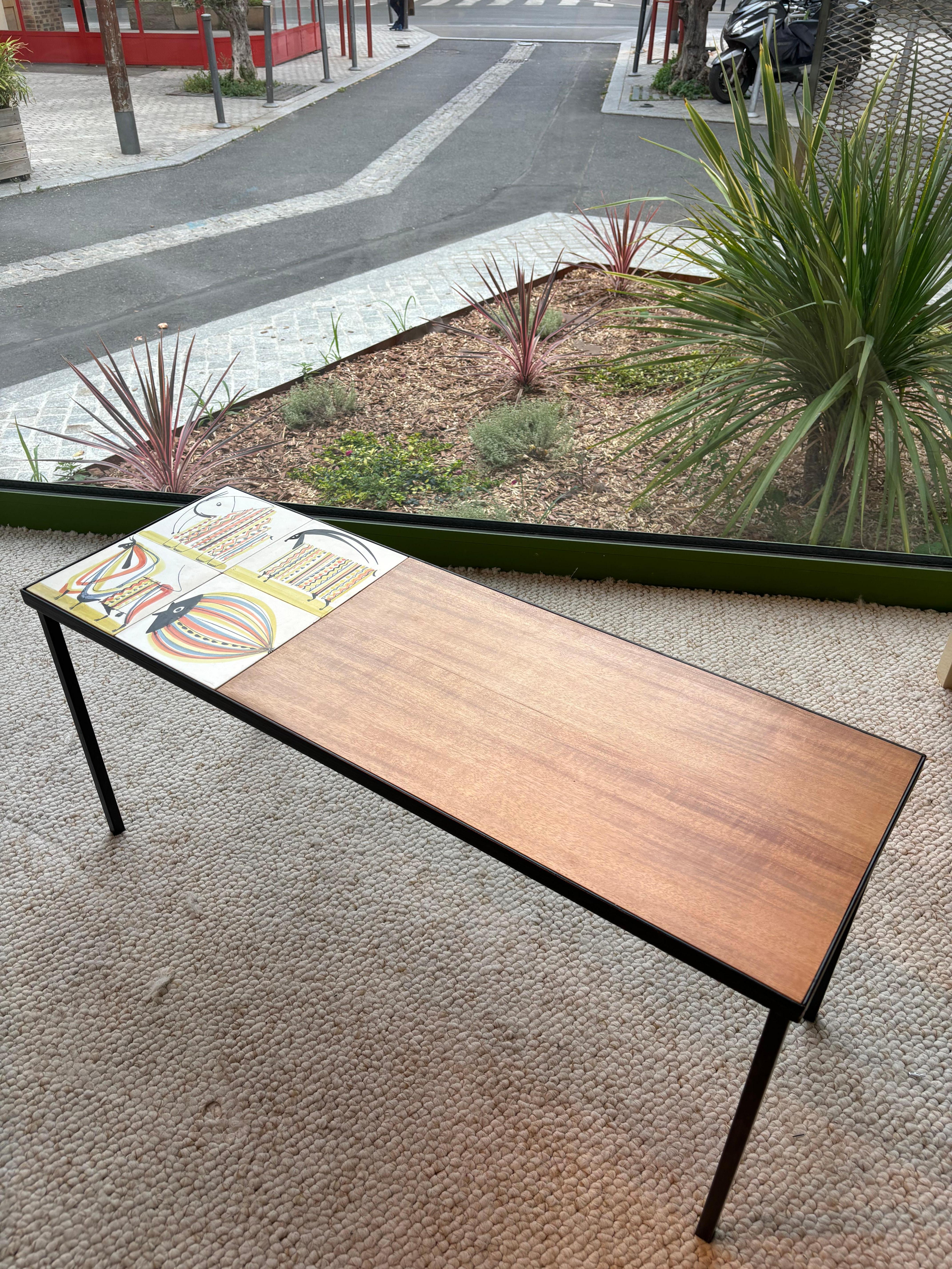 Mesa de centro de Roger Capron Moderno de mediados de siglo en venta