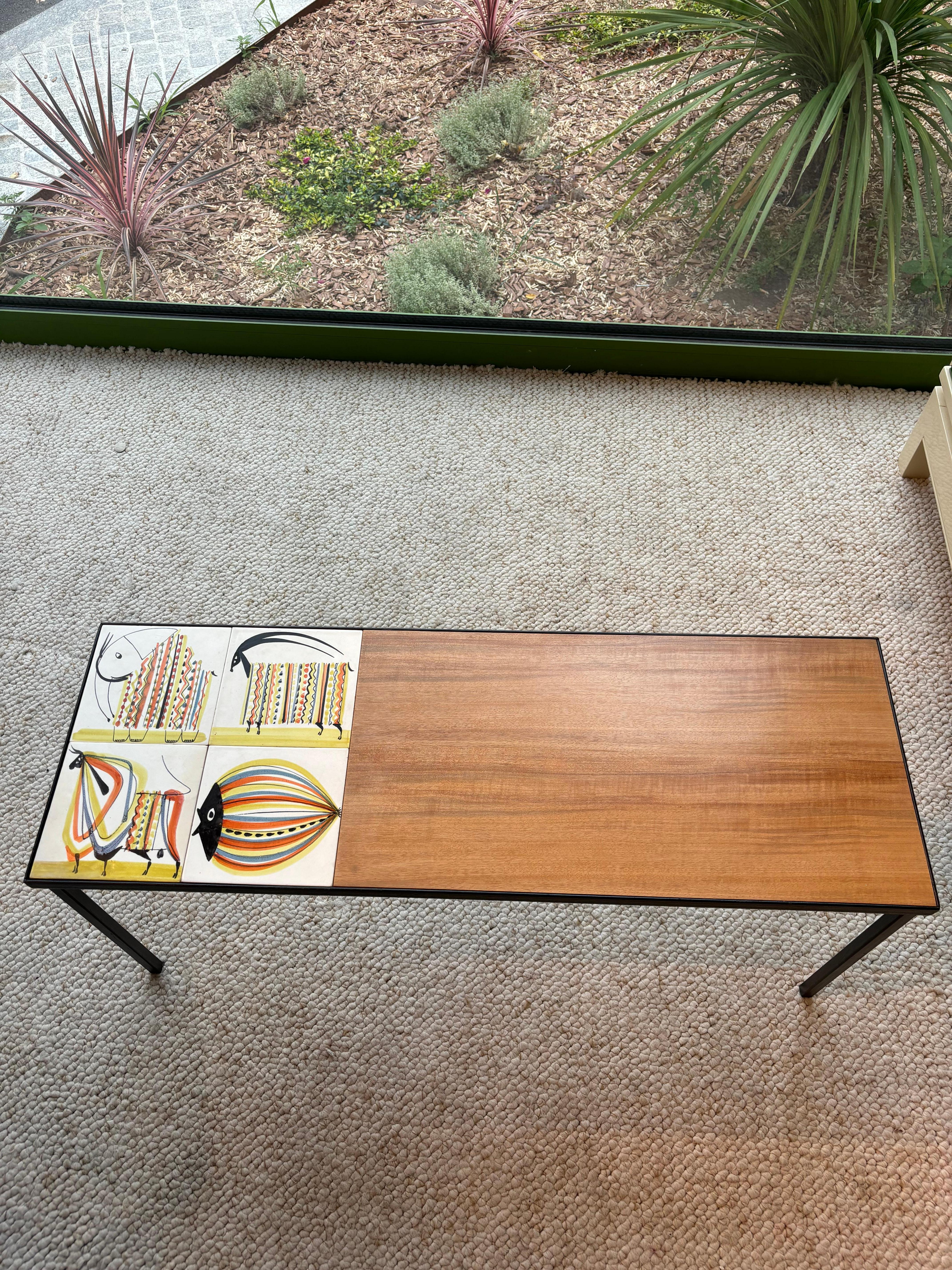 Mesa de centro de Roger Capron Francés en venta