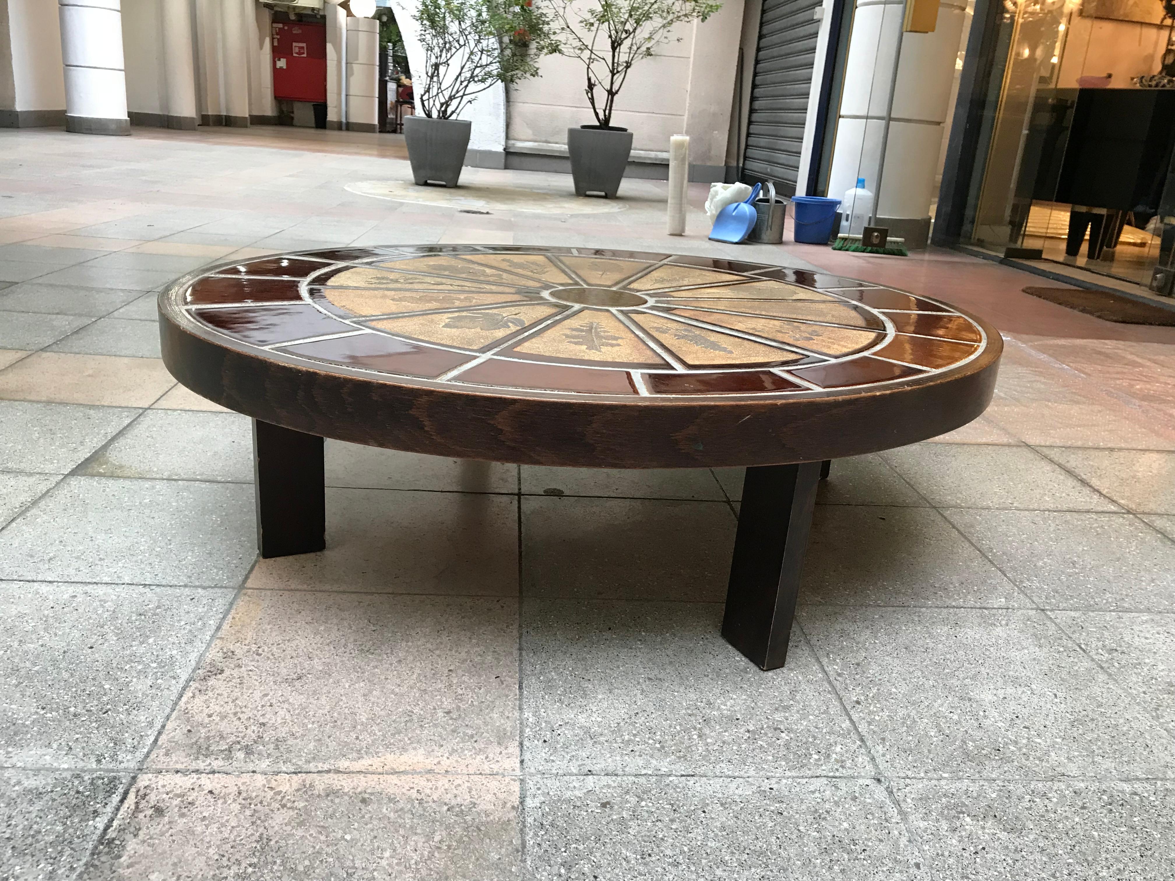 Mid-20th Century Coffee Table by Roger Capron