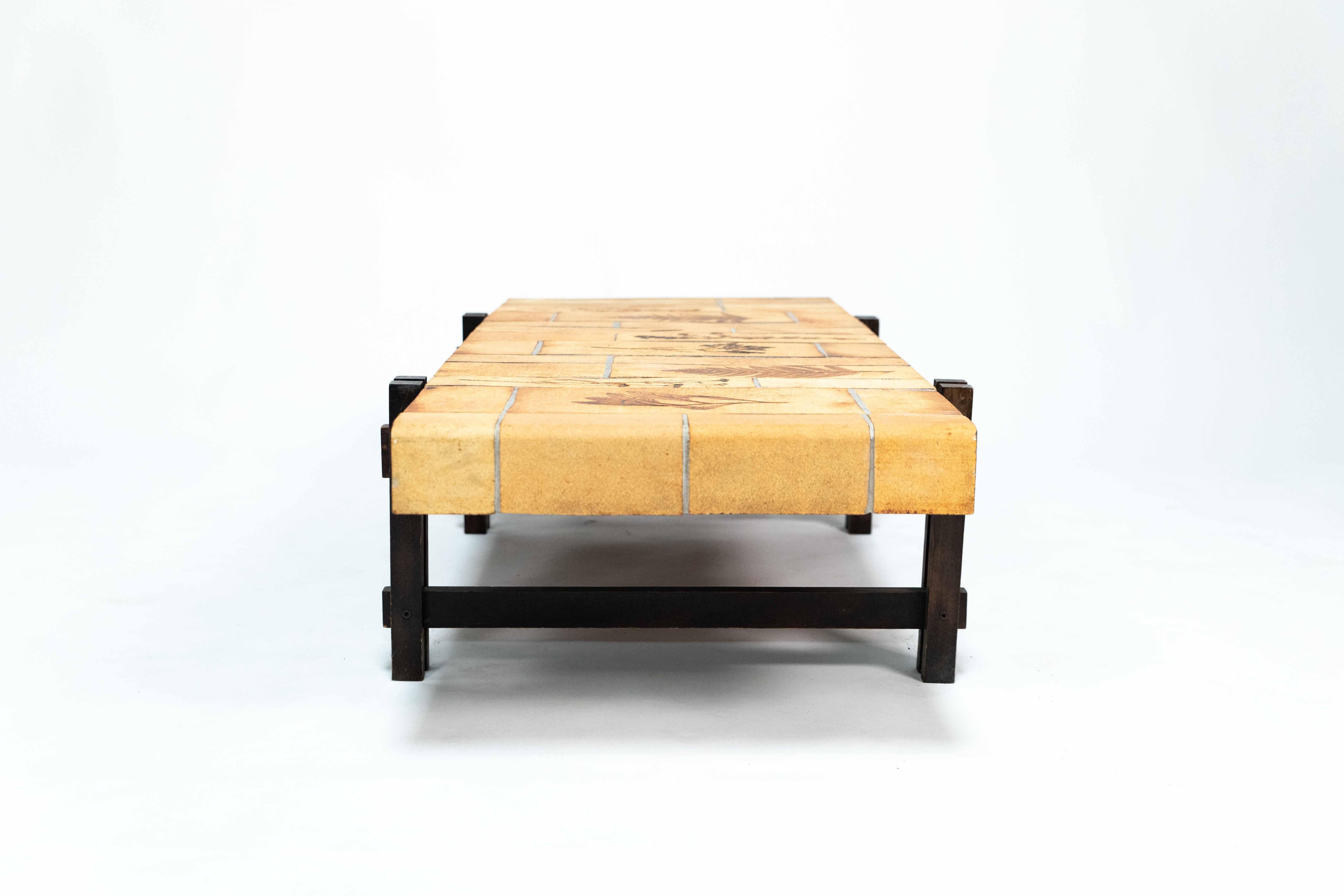 Mid-Century Modern Coffee Table by Roger Capron For Sale