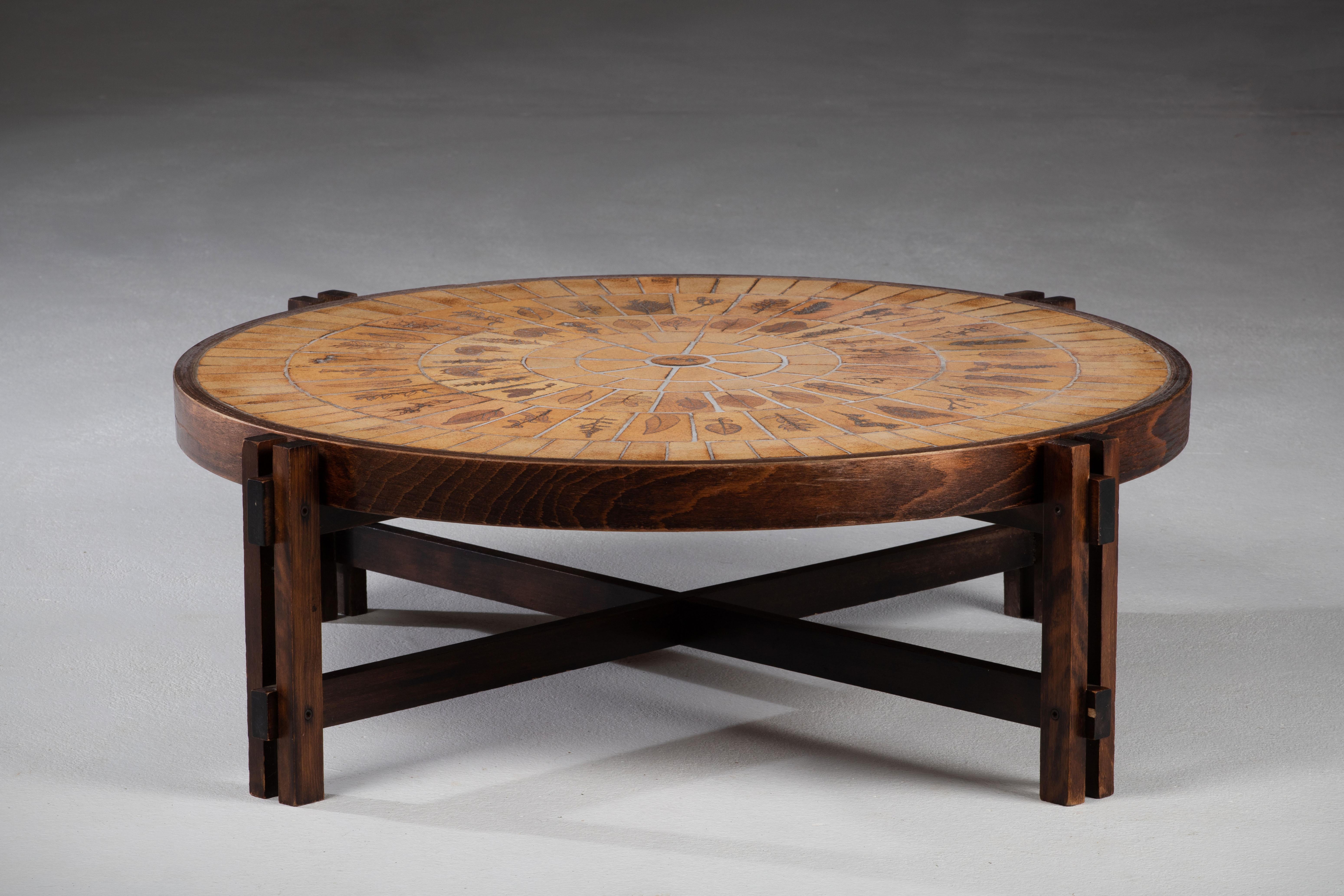 French Coffee Table by Roger Capron, France, 1930s For Sale