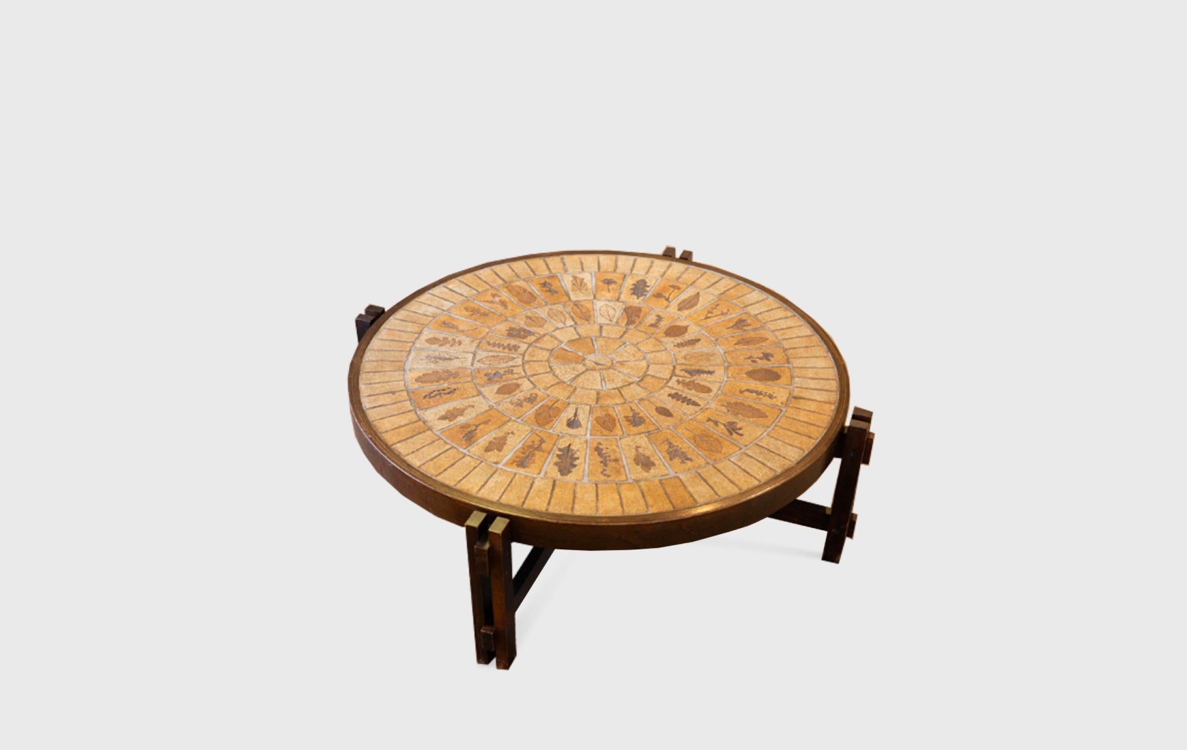 French Coffee Table by Roger Capron, France, 1960s For Sale