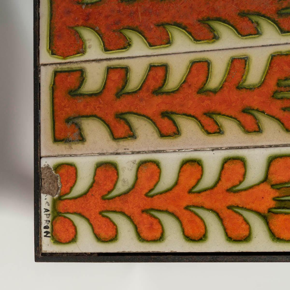 Couchtisch von Roger Capron aus den 1970er Jahren, Keramik und Metall. im Angebot 6