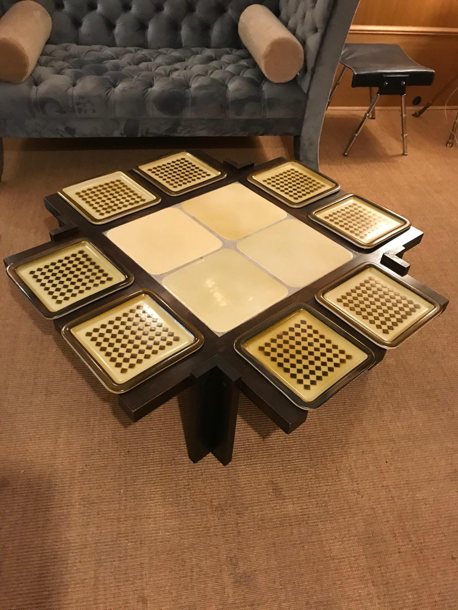 Ceramic Coffee Table by Roger Capron, Vallauris For Sale