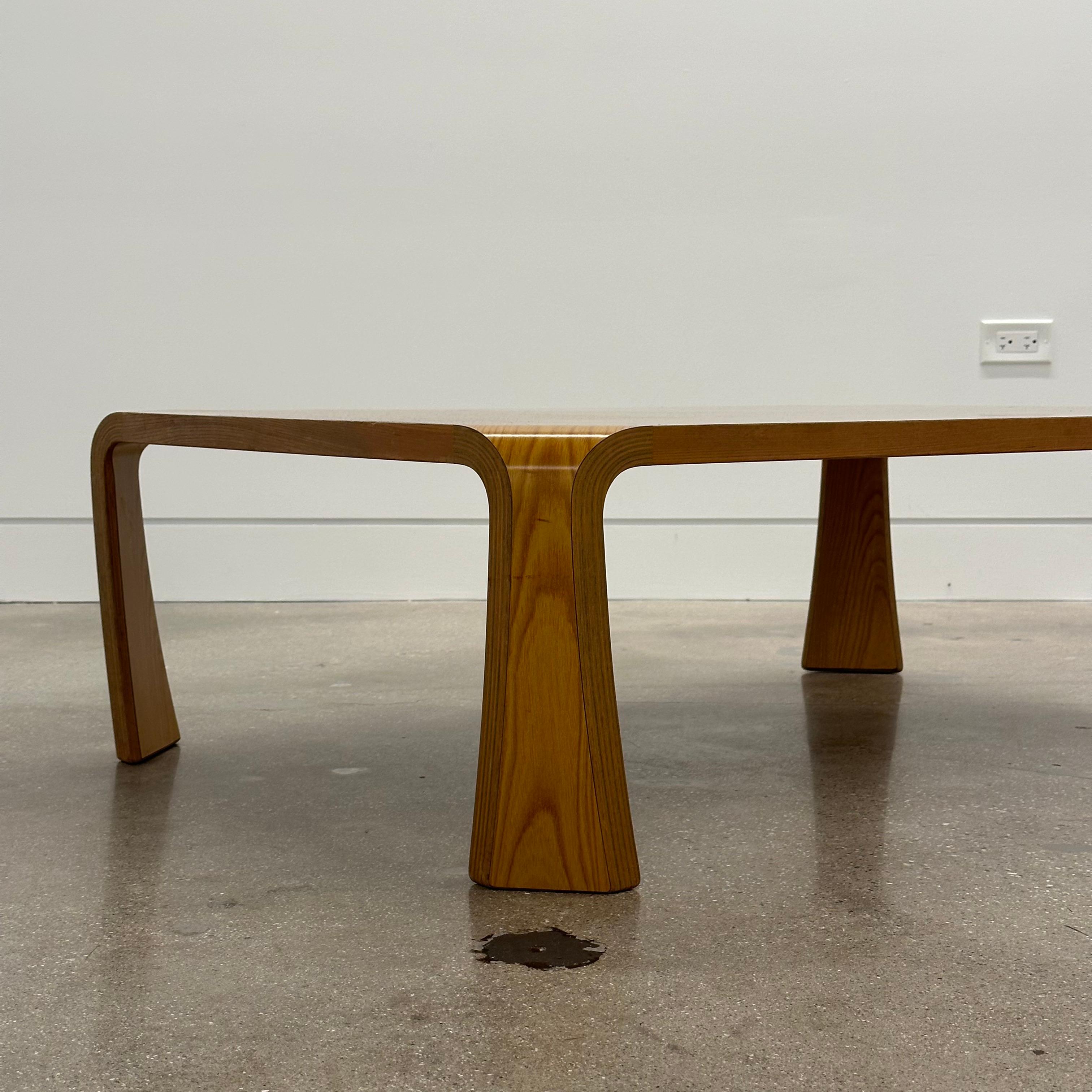 Coffee Table by Saburo Inui for Tendo Mokko, Japan, 1960s In Good Condition For Sale In Skokie, IL