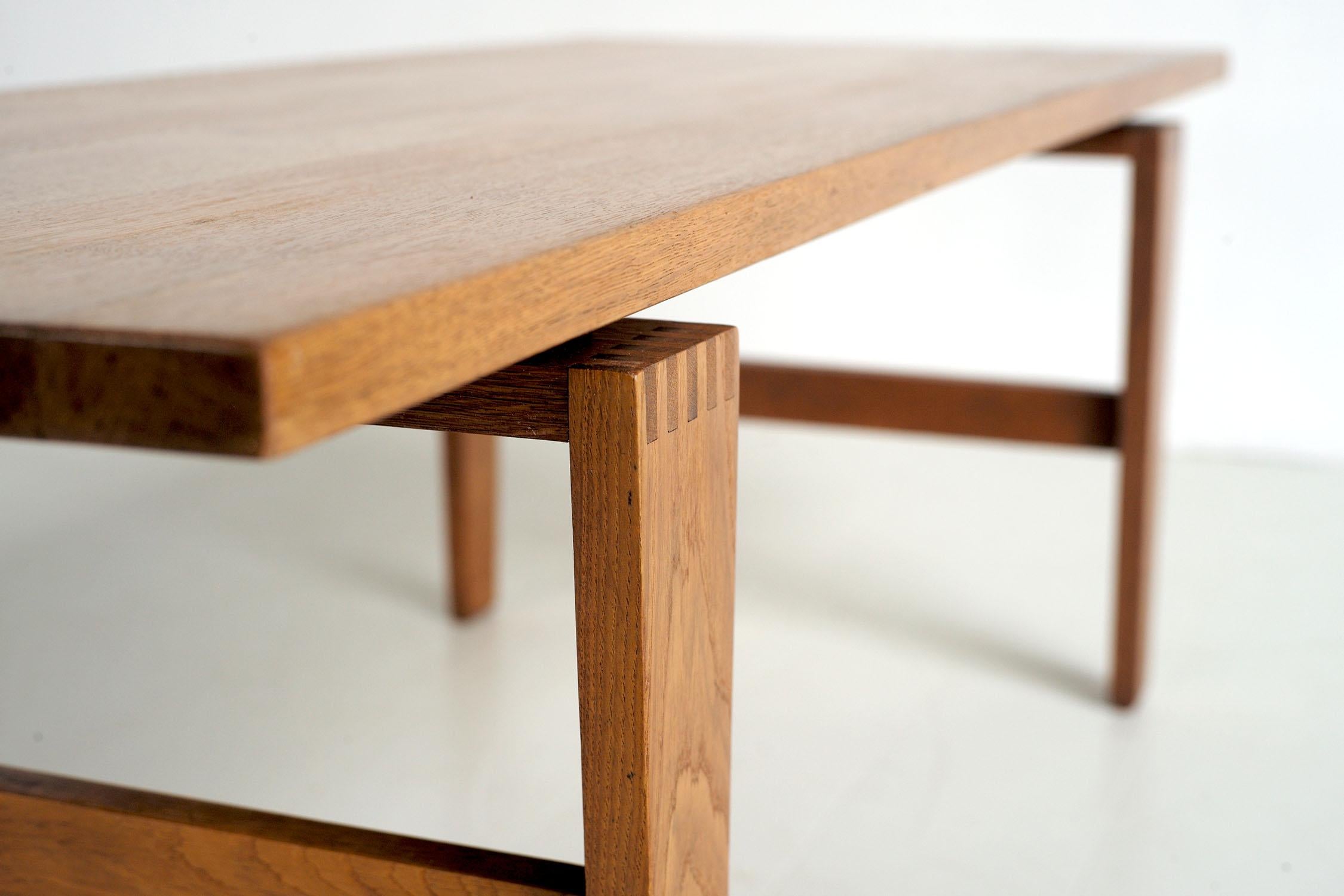Chêne Table basse de Stolefabriken Odense, Danemark 1960 en vente