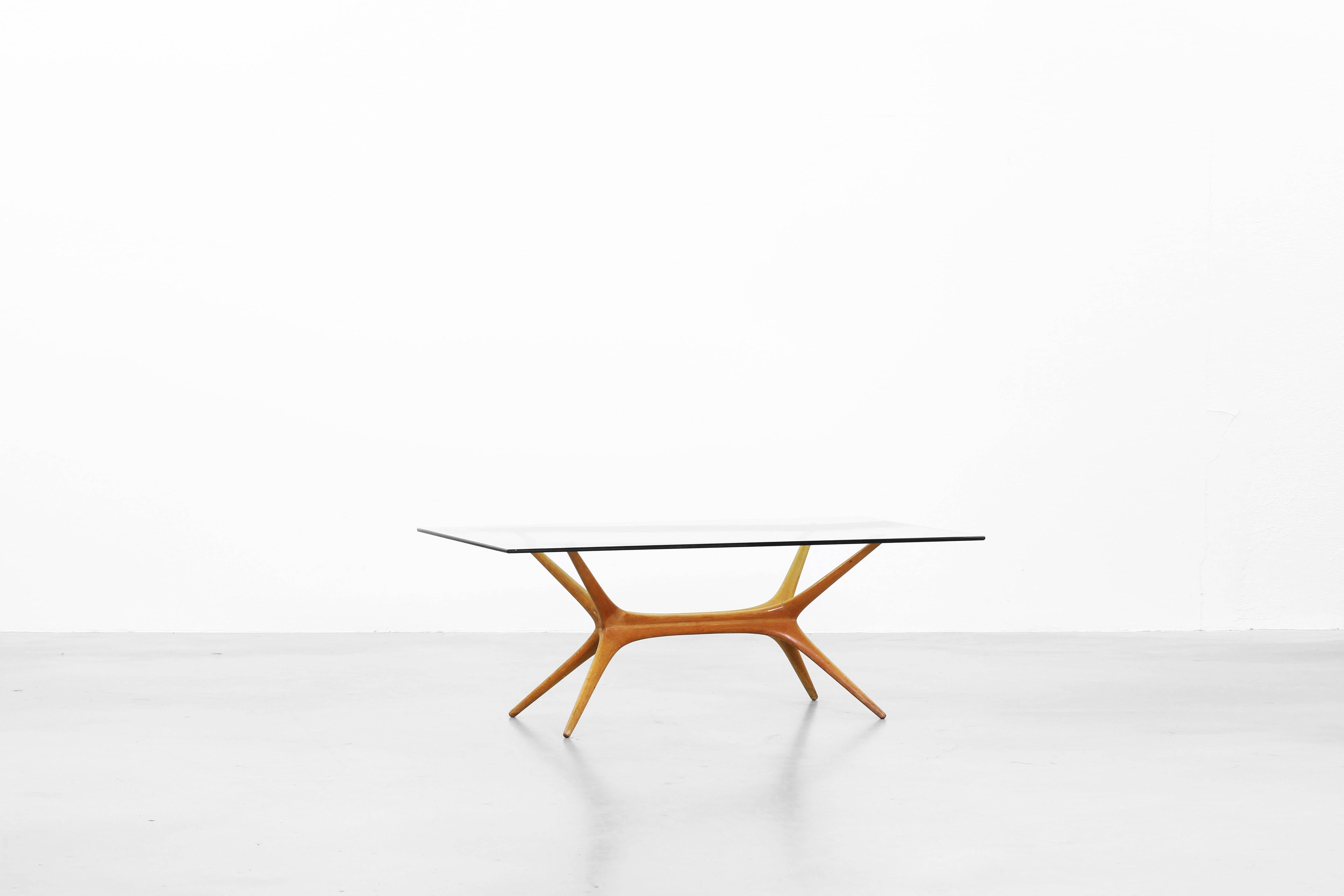 Finnish Coffee Table by Tapio Wirkkala for Asko, Finland, Oak