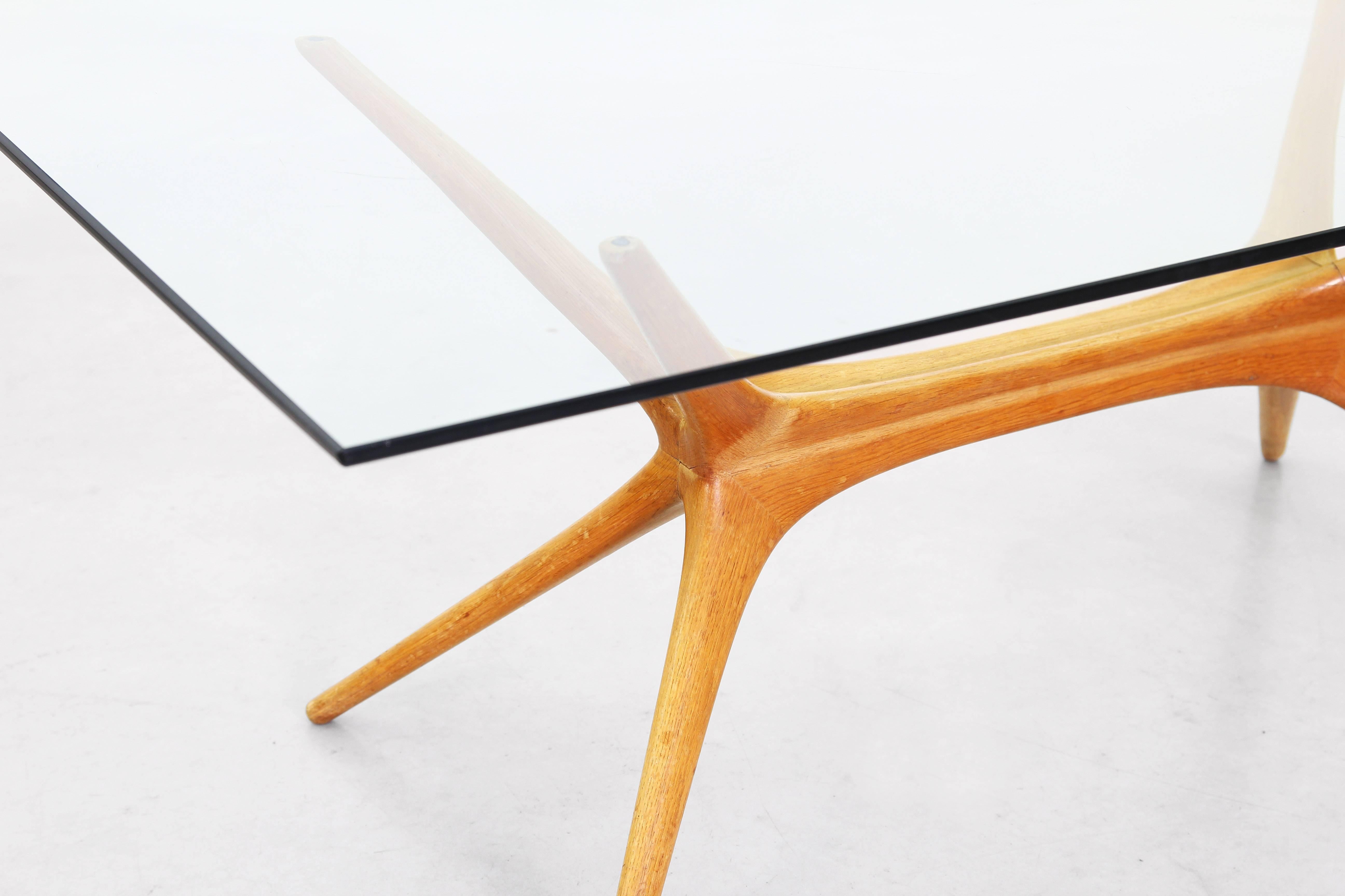 Coffee Table by Tapio Wirkkala for Asko, Finland, Oak 1