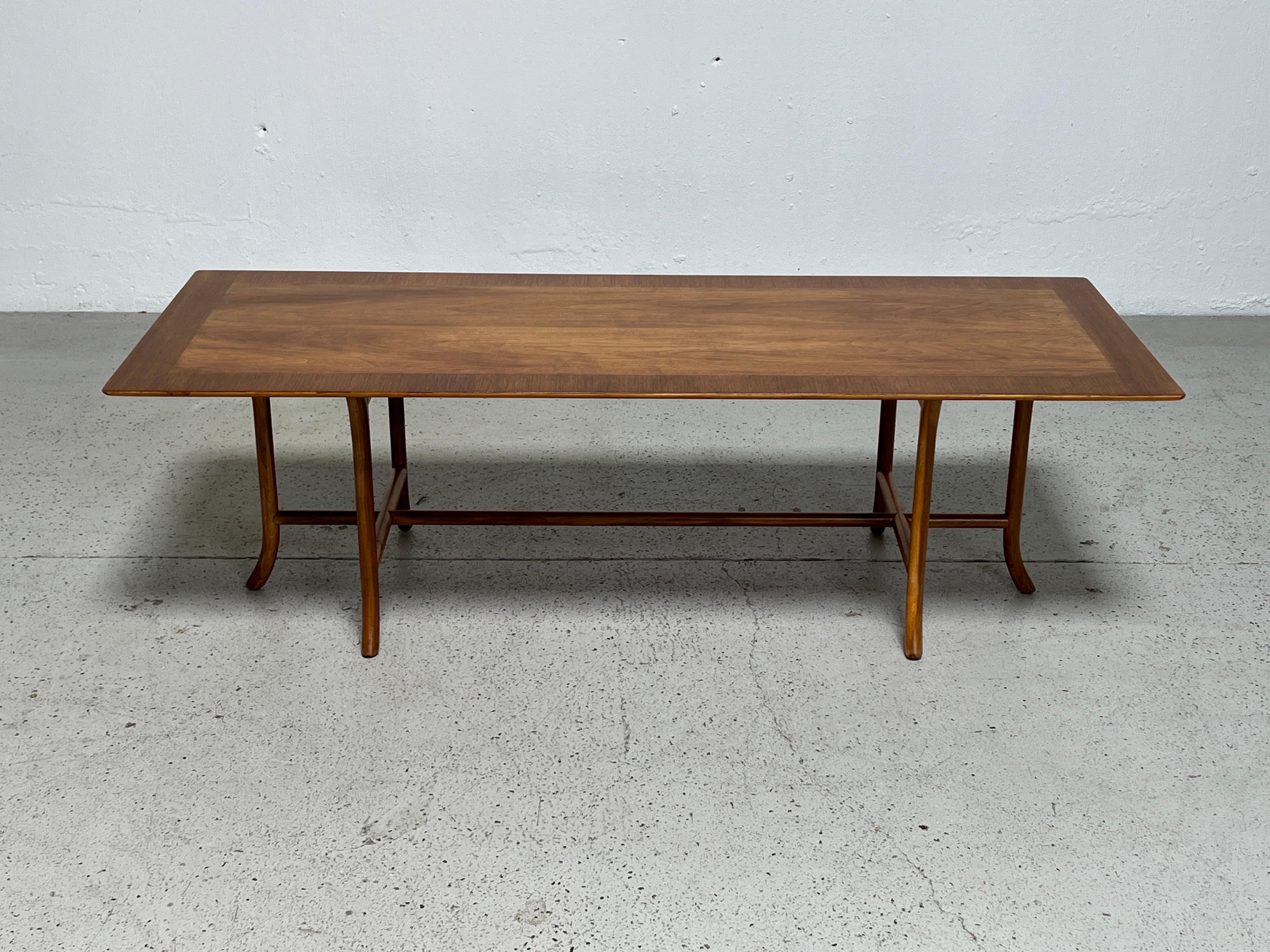 Walnut Coffee Table by T.H. Robsjohn-Gibbings  For Sale