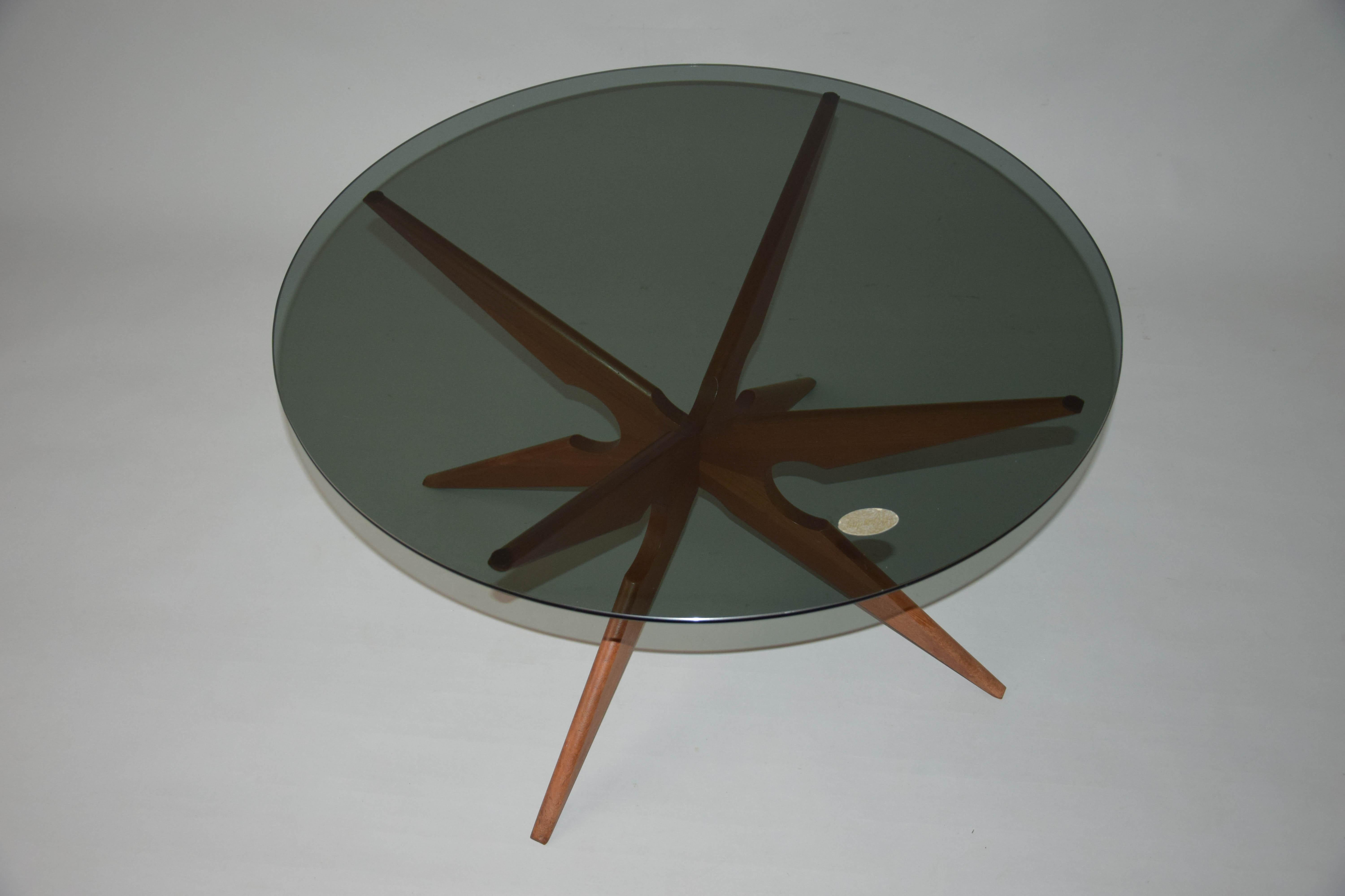 Mid-20th Century Coffee Table Attributed to Vladimir Kagan for Sika Mobler, 1960s For Sale