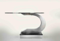 Table basse de Willy Rizzo pour Mario Sabot, Italie, années 1970