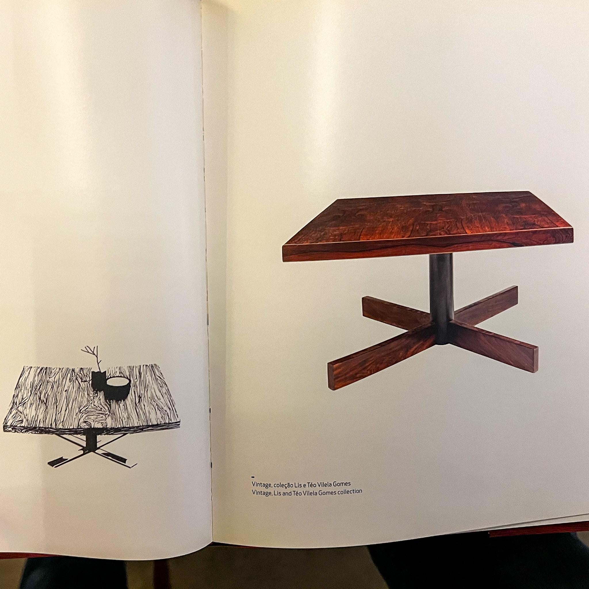 Midcentury Coffee Table in Hardwood & Chrome by Jorge Zalszuspin, Brazil, 1963 3