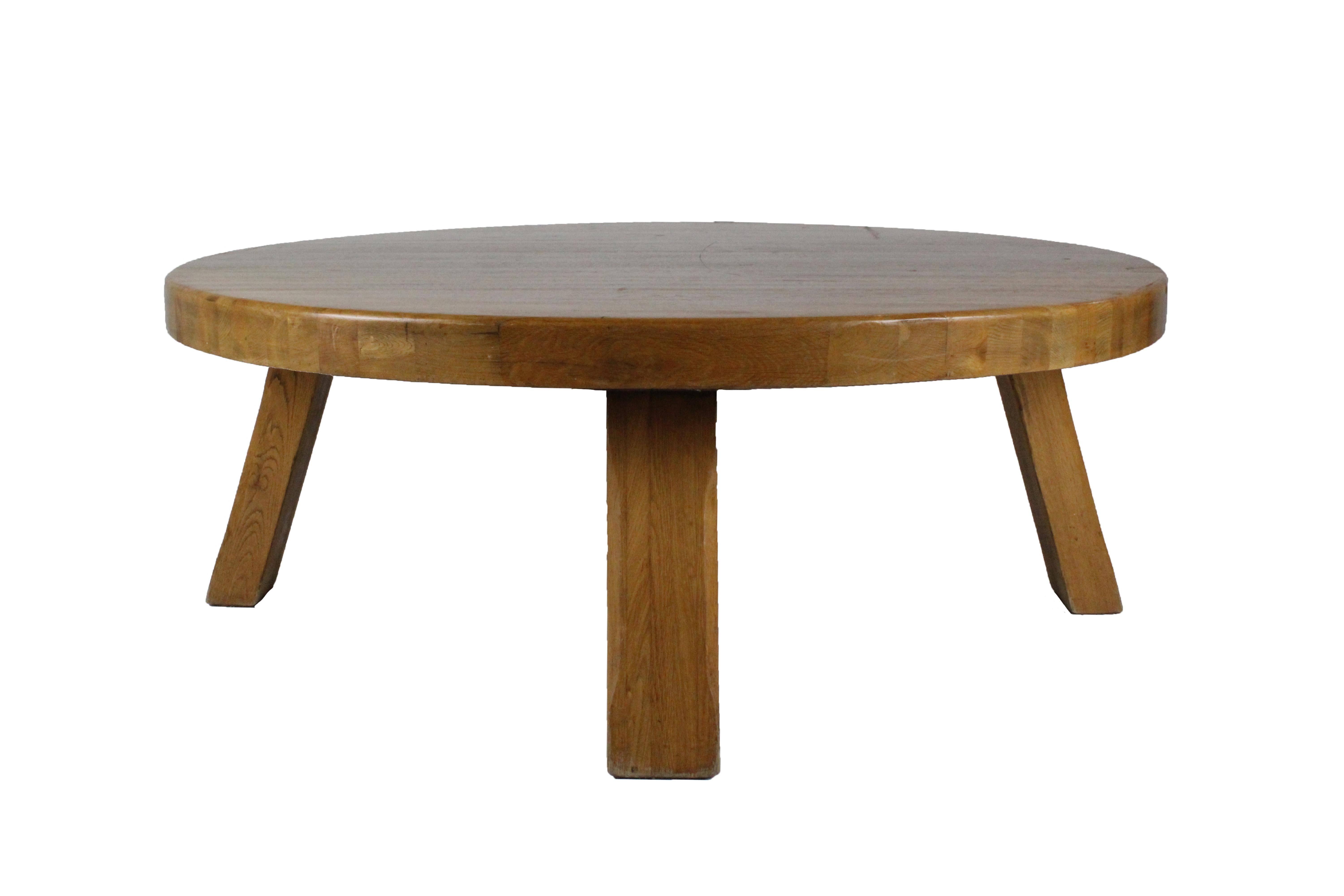 Coffee table
Made with elm.
Solid structure.
Circa 1960, France
Very good vintage condition.
 