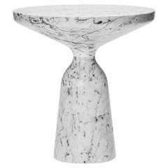 Coffee table ClassiCon Bell Side Table Marble design Sebastian Herkner-Carrara