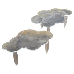 Coffee Table Cloud shaped Tops Plexiglass Legs Handmade in Italy by Cupioli