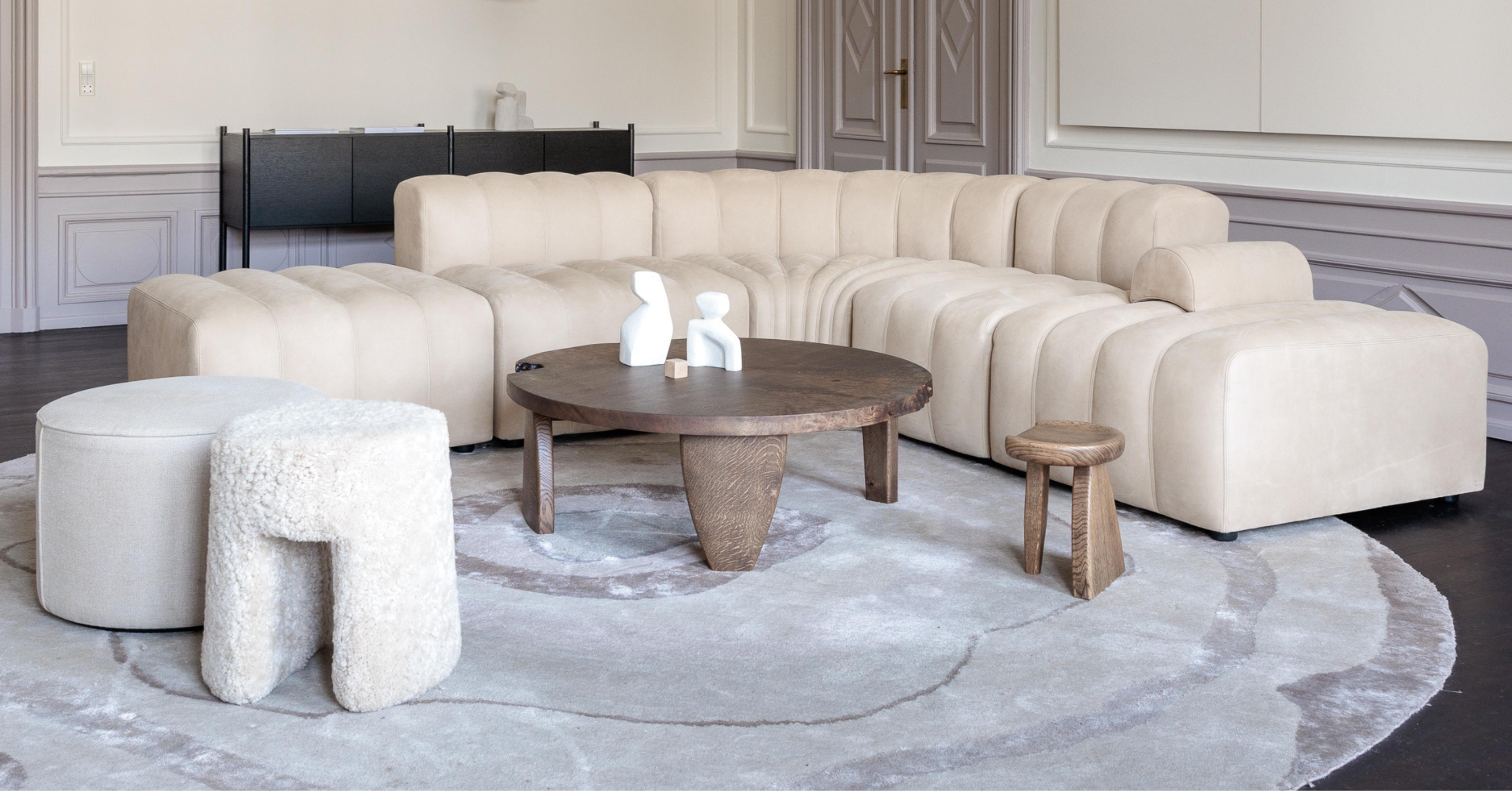 Danois Table basse, Artistics Contemporary Danish, Sculptural Black Burl Oak en vente