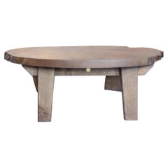 Table basse, Artistics Contemporary Danish, Sculptural Black Burl Oak