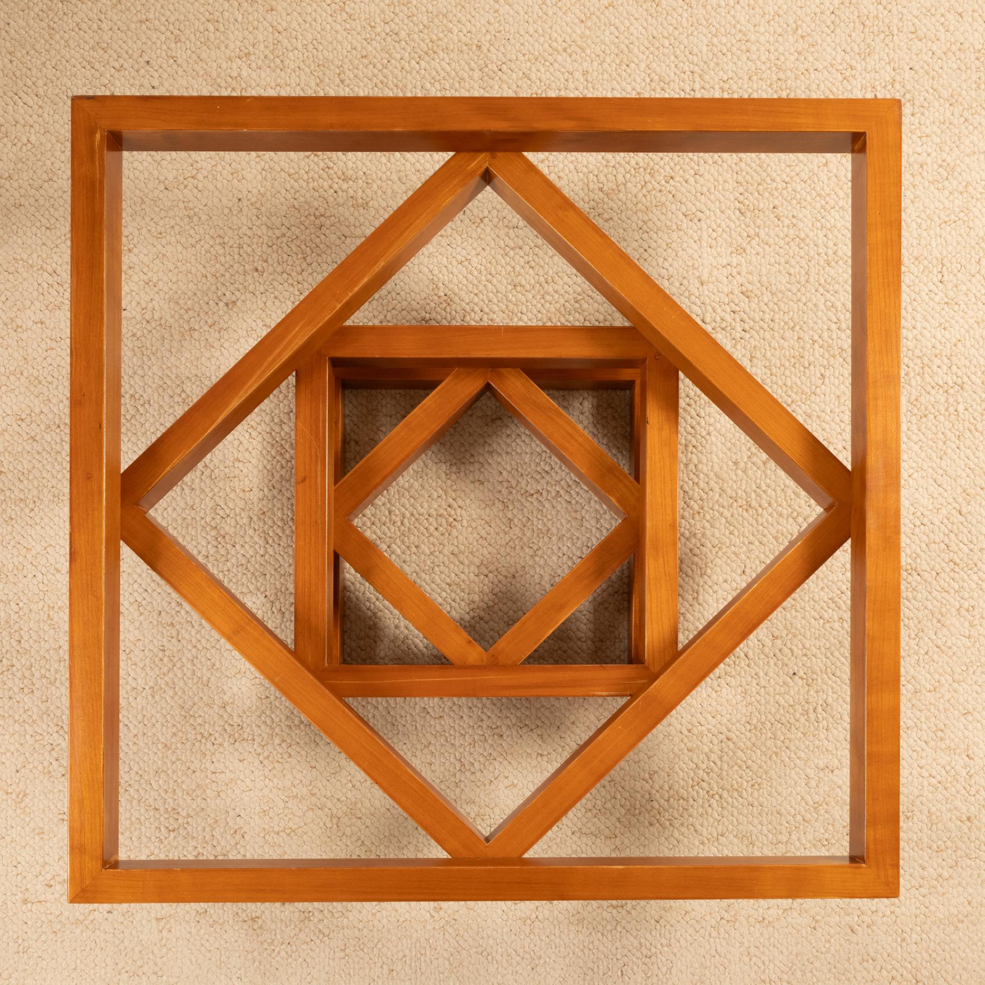 Quadratischer italienischer Couchtisch 