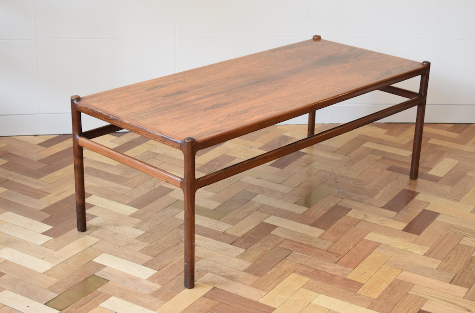 Coffee Table Danish Silkeborg Rosewood Mid Century In Good Condition In London, GB