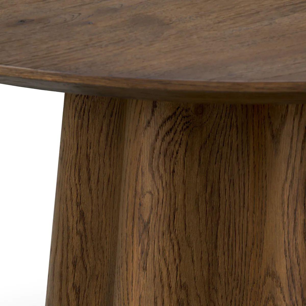 Bois Table basse - Placage chêne brun foncé en vente