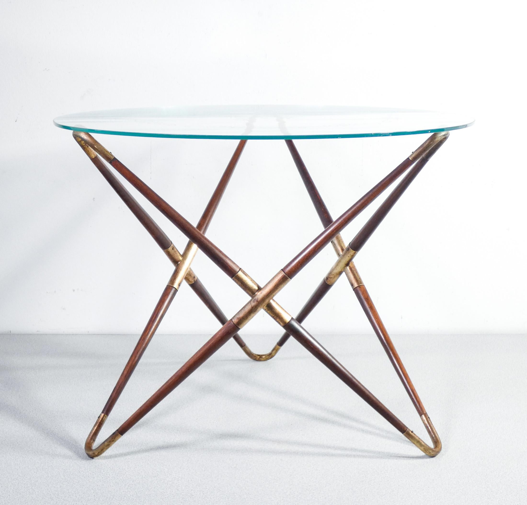Mid-20th Century Coffee Table, Design by Cesare Lacca, Italy, 1940s For Sale