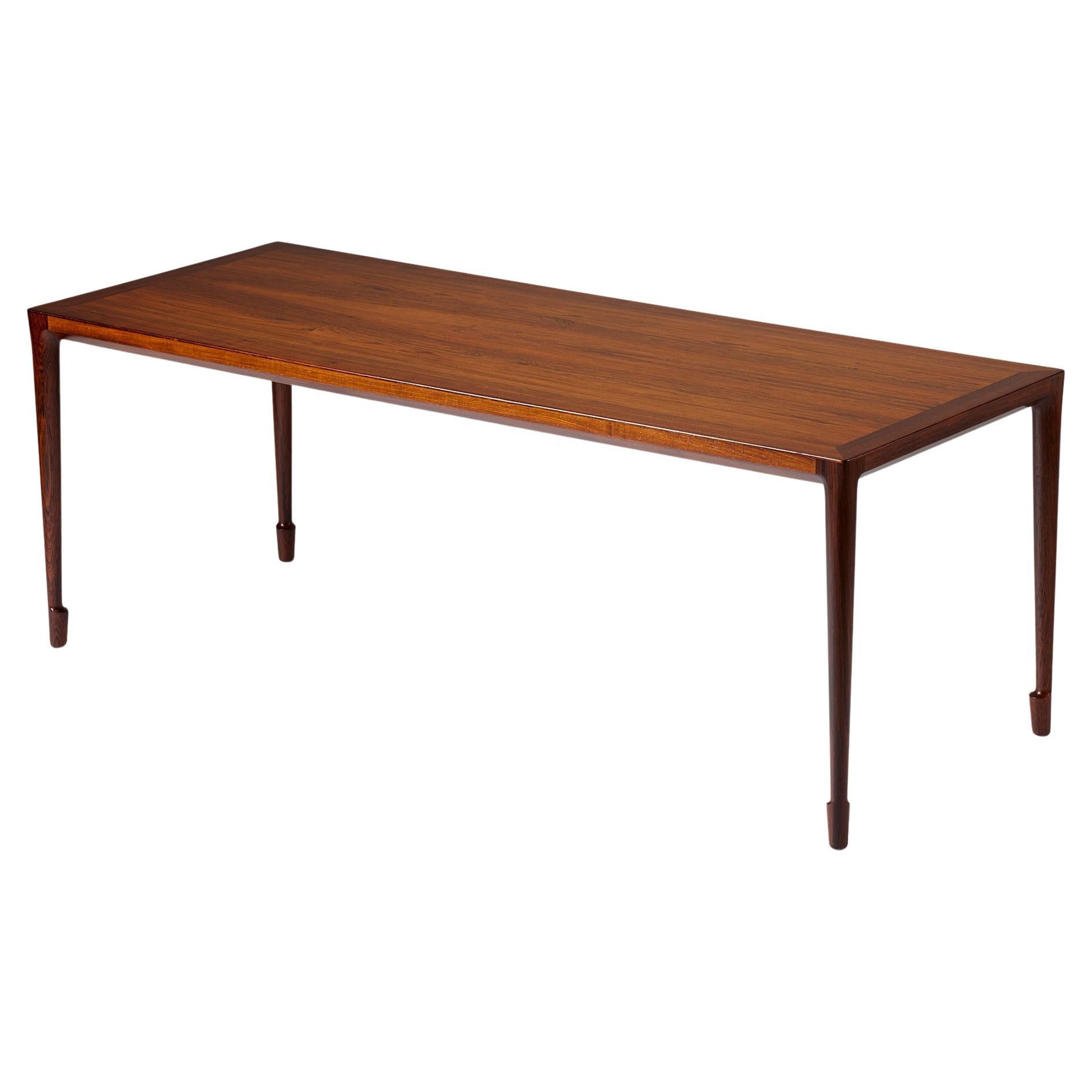 Coffee table Designed by Bernt Petersen for joinery master Henrik Wørts en vente