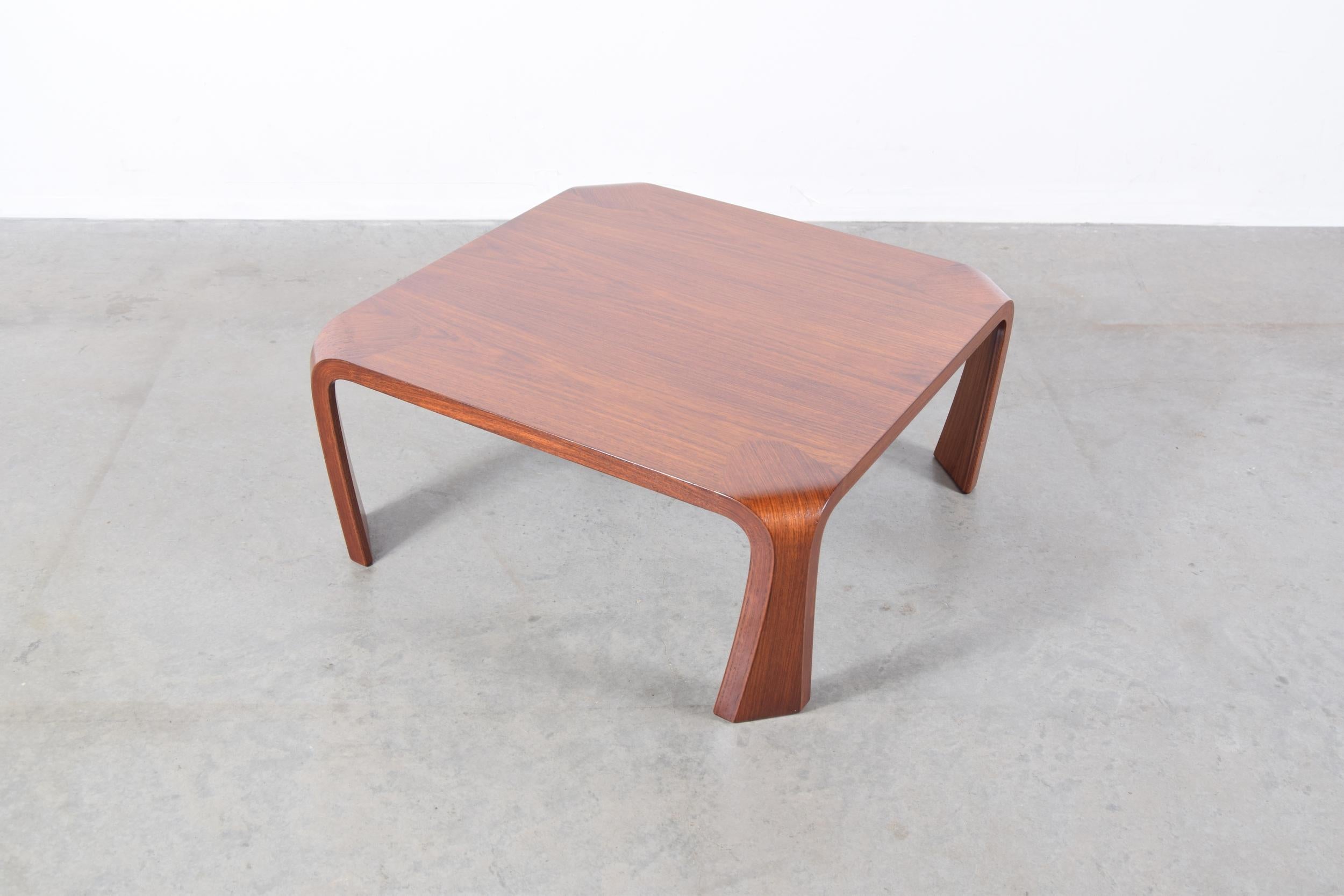 Elm Coffee Table Designed by Saburo Inui for Tendo Mokko, Japan, circa 1960