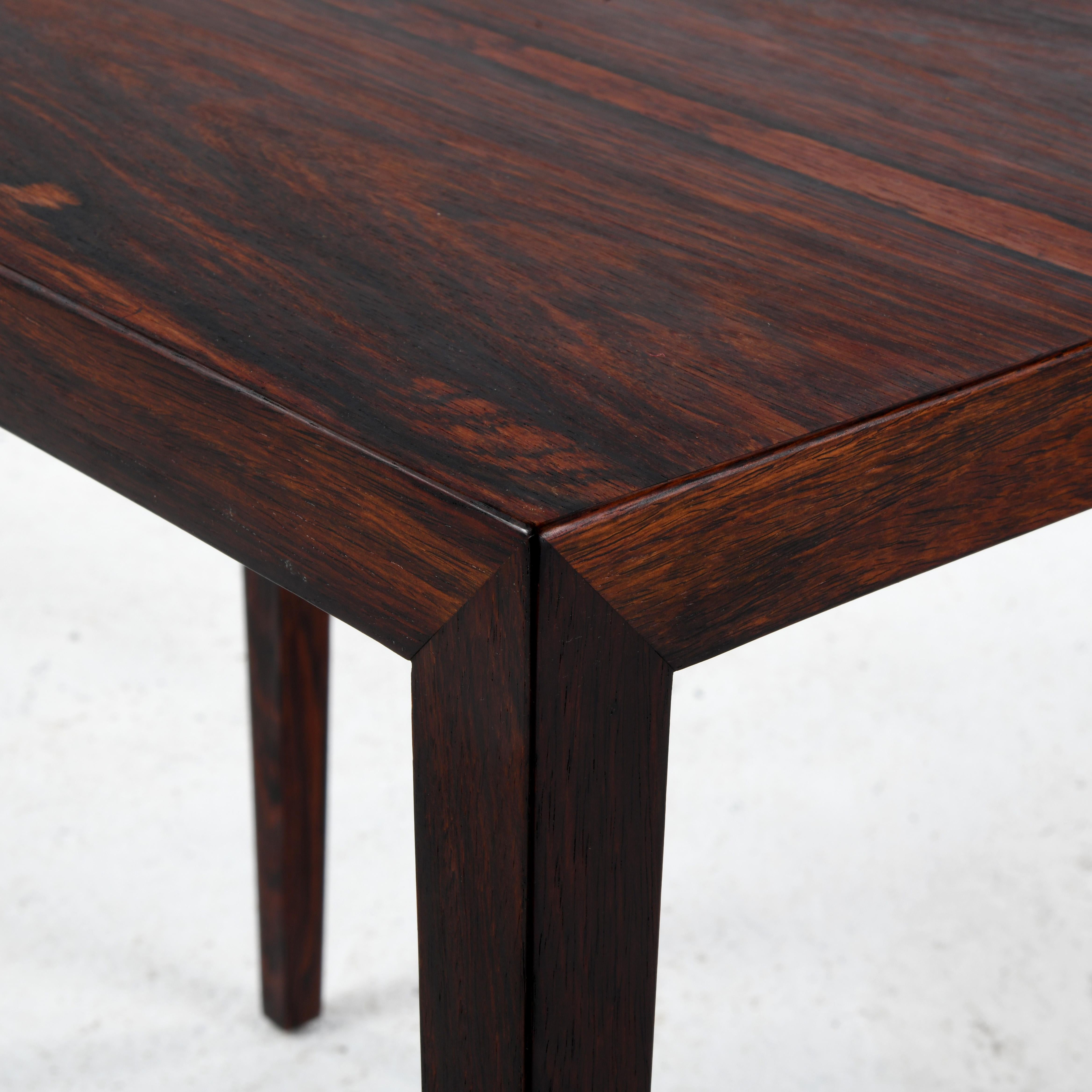 Wood Coffee table designed by Severin Hansen in the 60s For Sale