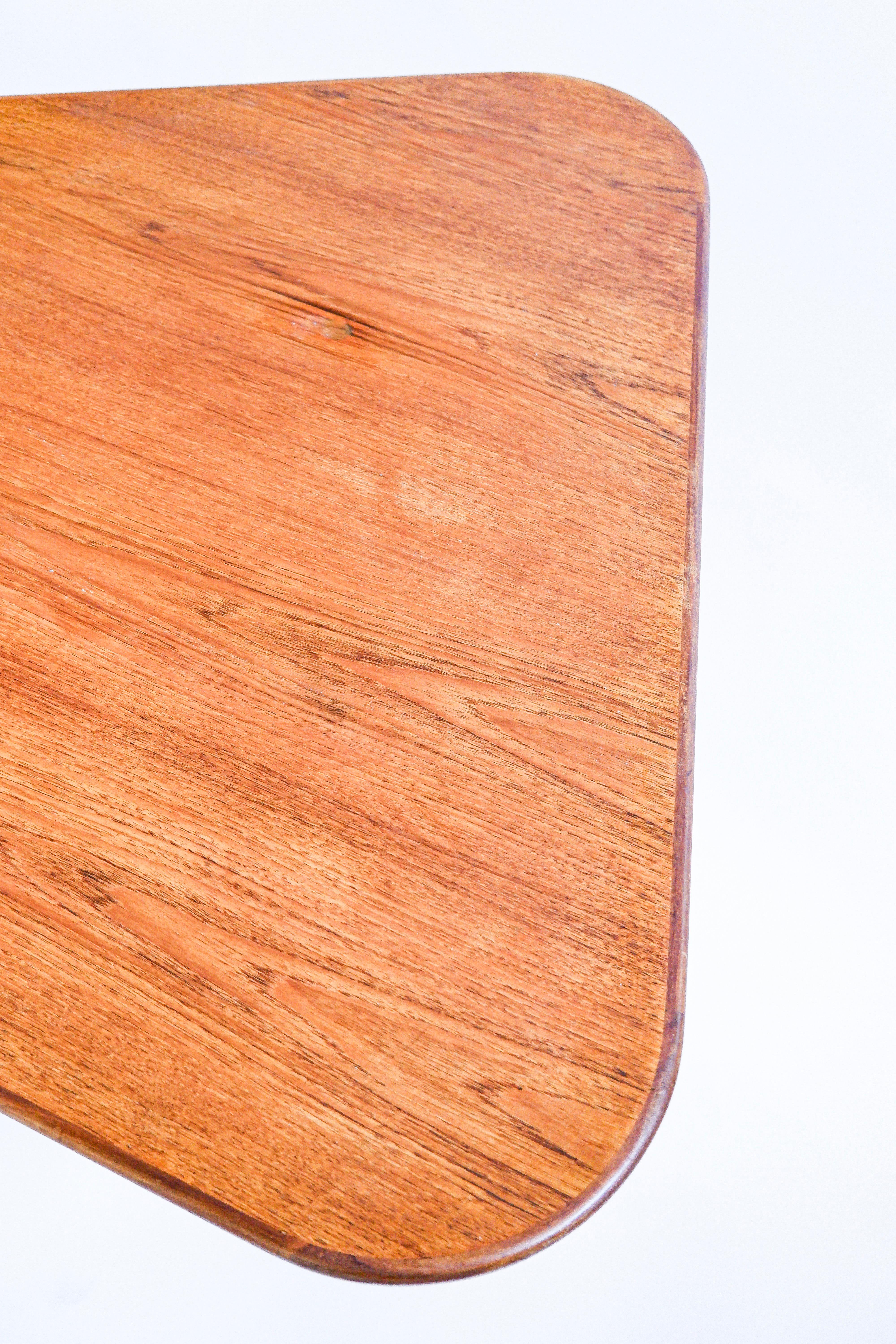 Coffee table designed by Yngve Ekström for Westbergs möbler, teak & oak For Sale 2
