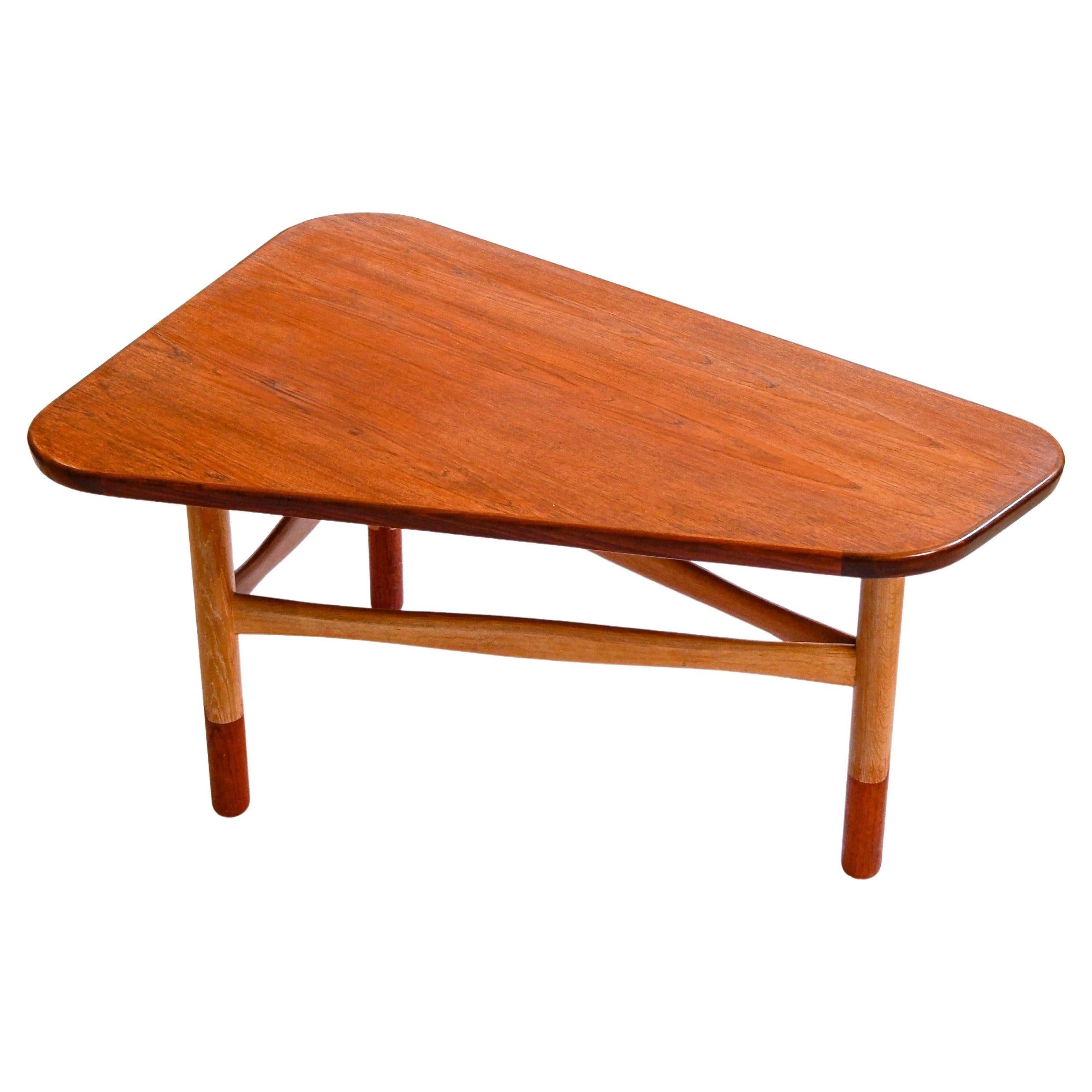 Coffee table designed by Yngve Ekström for Westbergs möbler, teak & oak For Sale