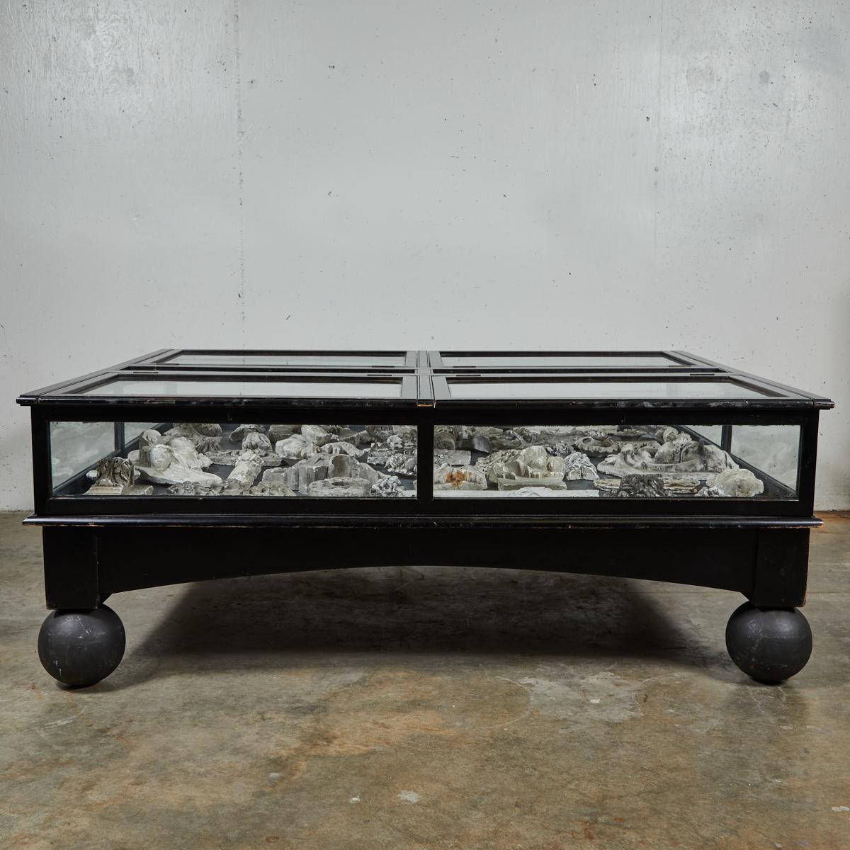 glass case coffee table