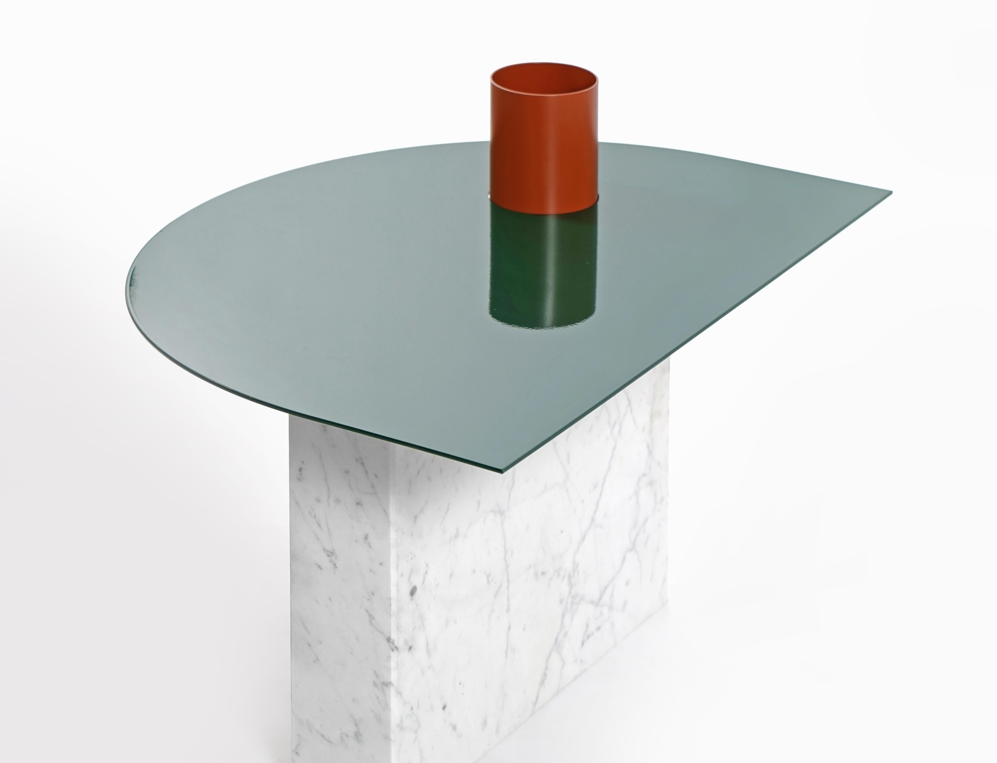 The disused coffee table is an object of the self- titled collection.
The disused collection is based on the Maxim Scherbkov's digital artwork, which makes advances to classical antique shapes. Composed of simple forms, it refers the viewer to the