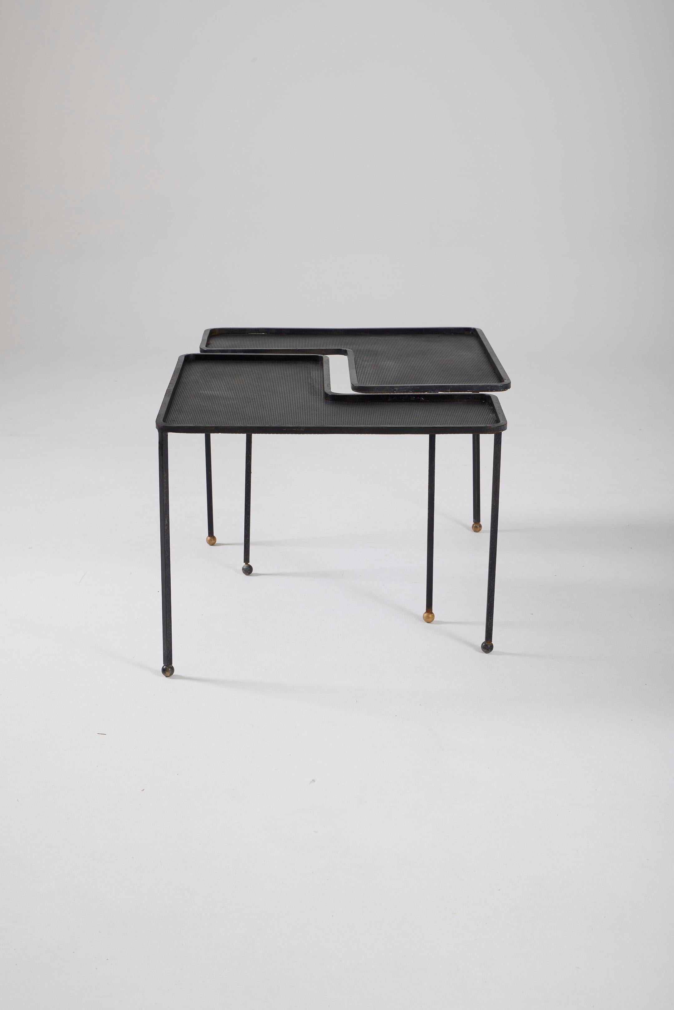 Coffee table Domino by Mathieu Matégot For Sale 2
