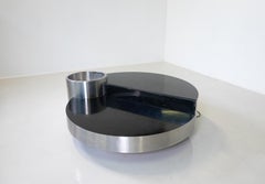 Table basse en acier inoxydable Massimo Papiri pour Sabot, Italie, 1970