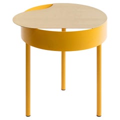 Sculptural End Table ‘Foam S’ – Modern Steel Accent Table by WOO for Living Room