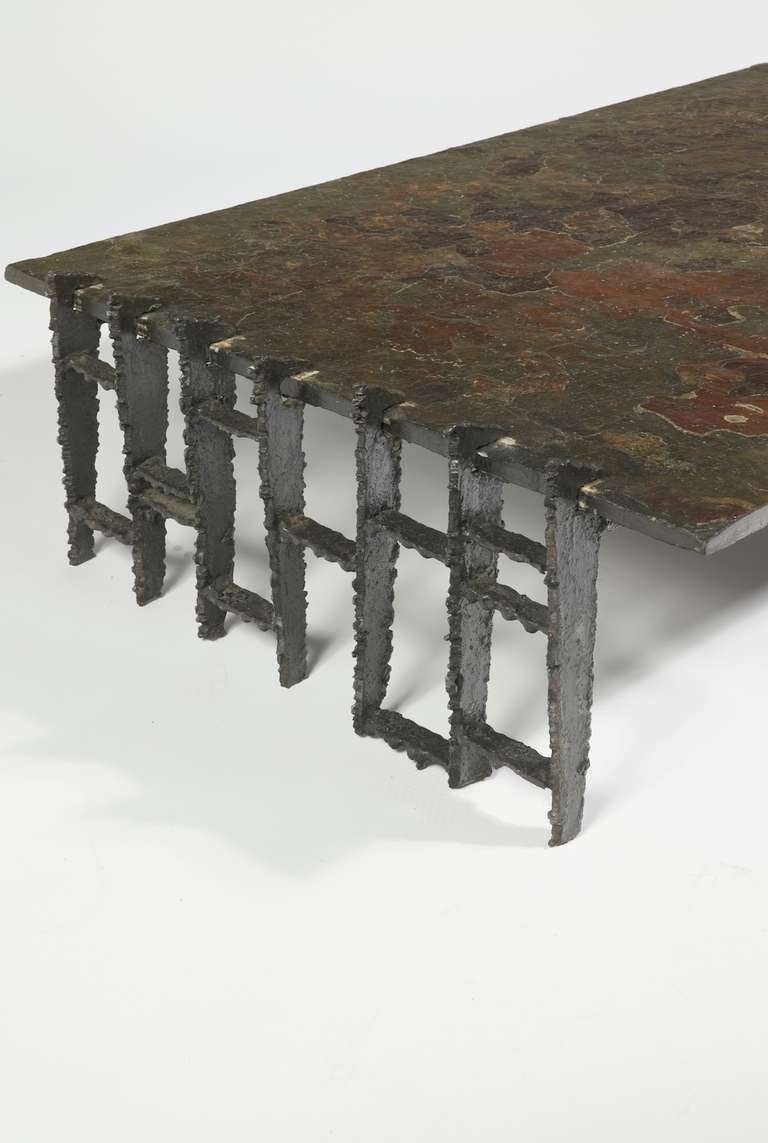 Brutalist Coffee Table For Sale