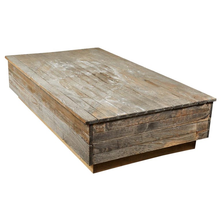 Rustic Wooden Coffee Table For Sale at 1stdibs