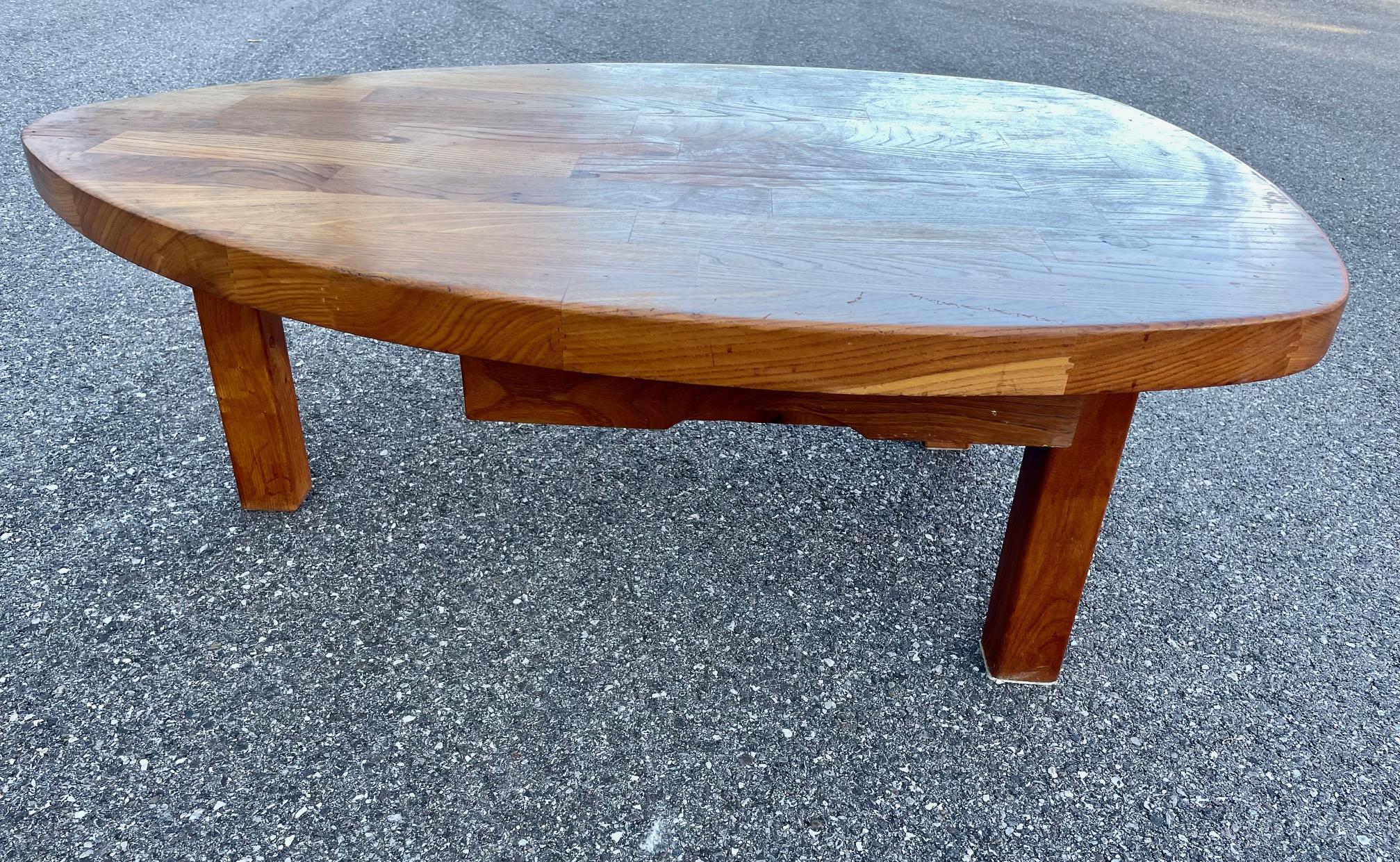 Coffee Table Forme Libre in the Manner of Charlotte Perriand In Good Condition For Sale In Brooklyn, NY