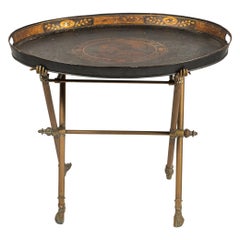 Coffee Table, France, Sheet Metal and Bronze, circa 1940