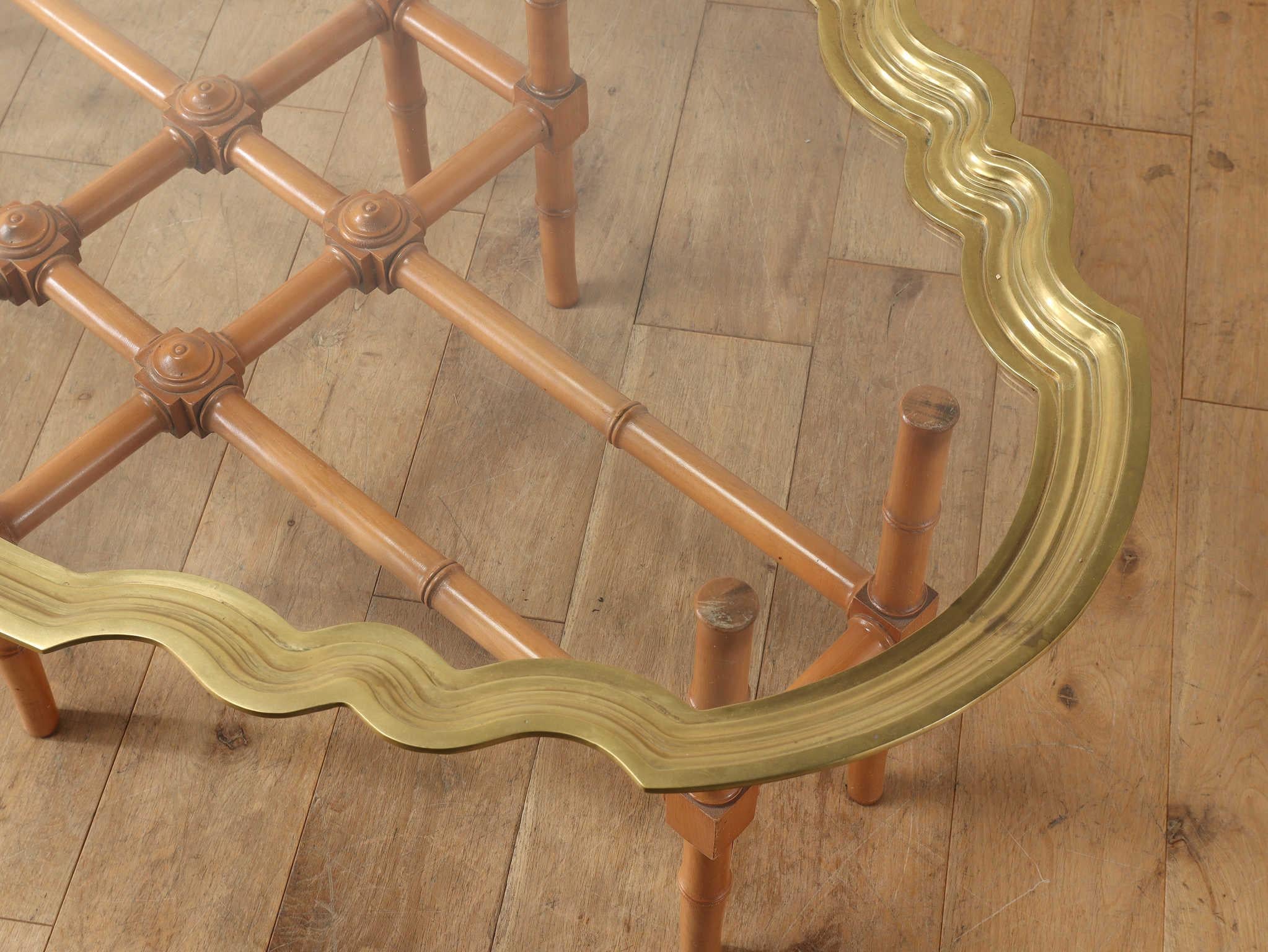 Brass Coffee Table from Lysberg Hansen & Therp, Copenhagen Denmark For Sale
